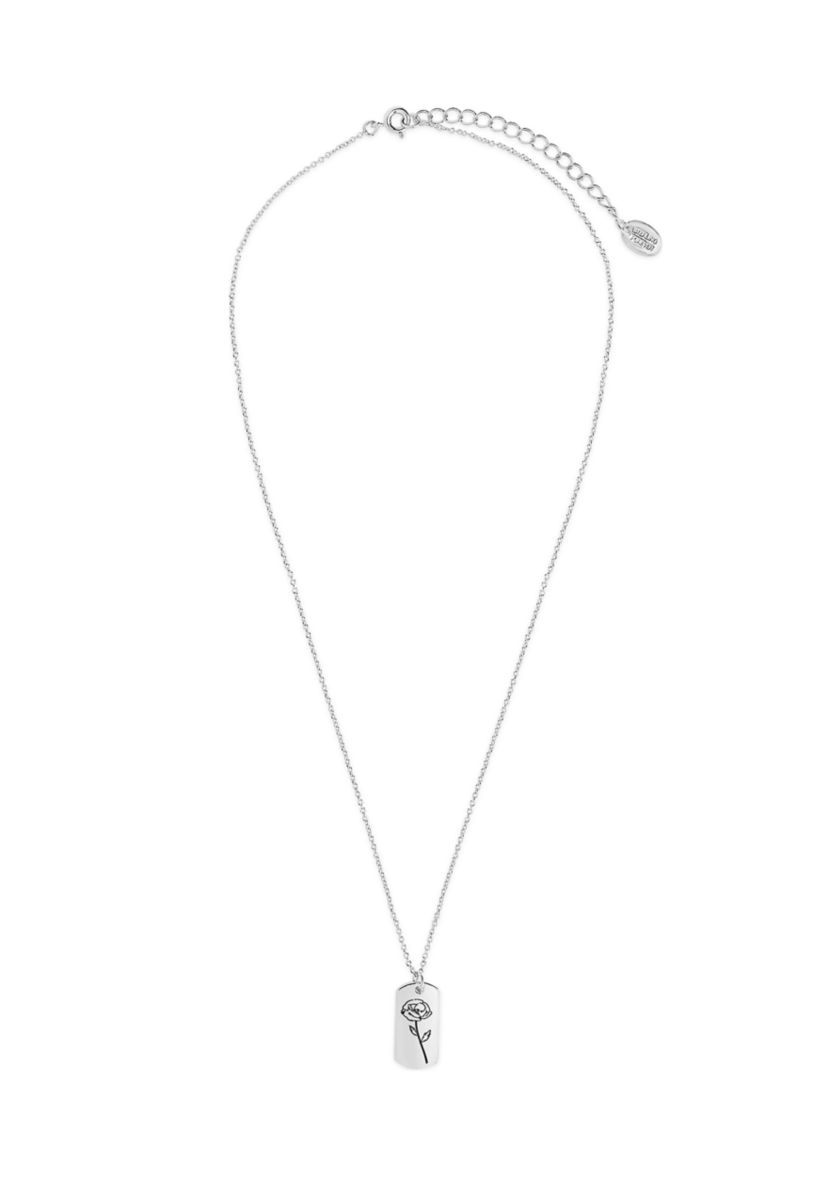 Birth Flower Necklace-[August/Poppy]