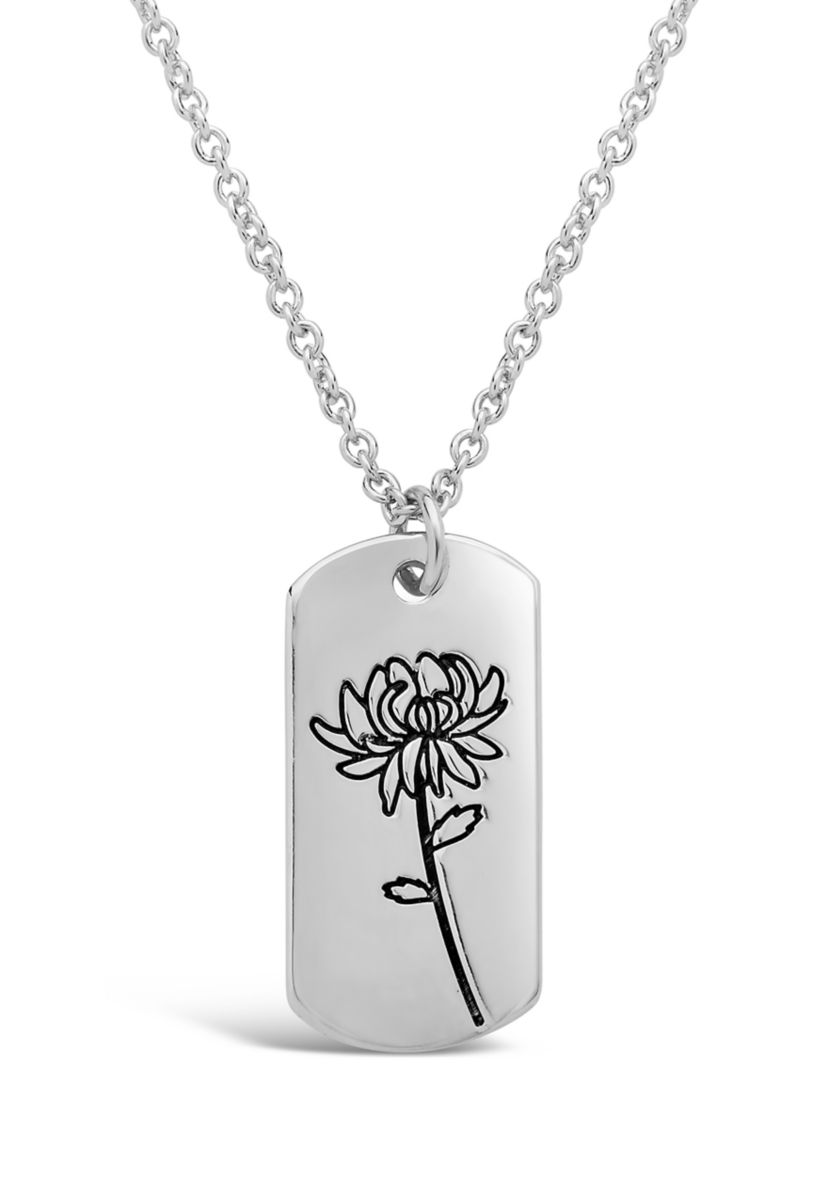 Birth Flower Necklace-[November/Chrysanthemum]