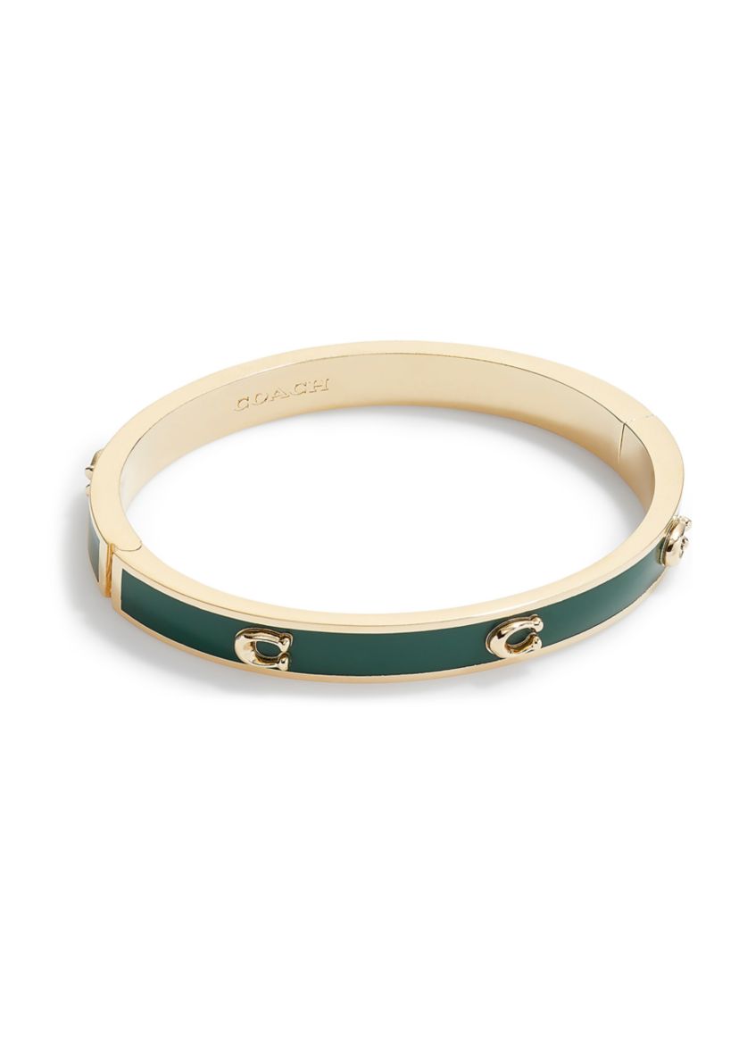 Signature Hinged Bangle Bracelet