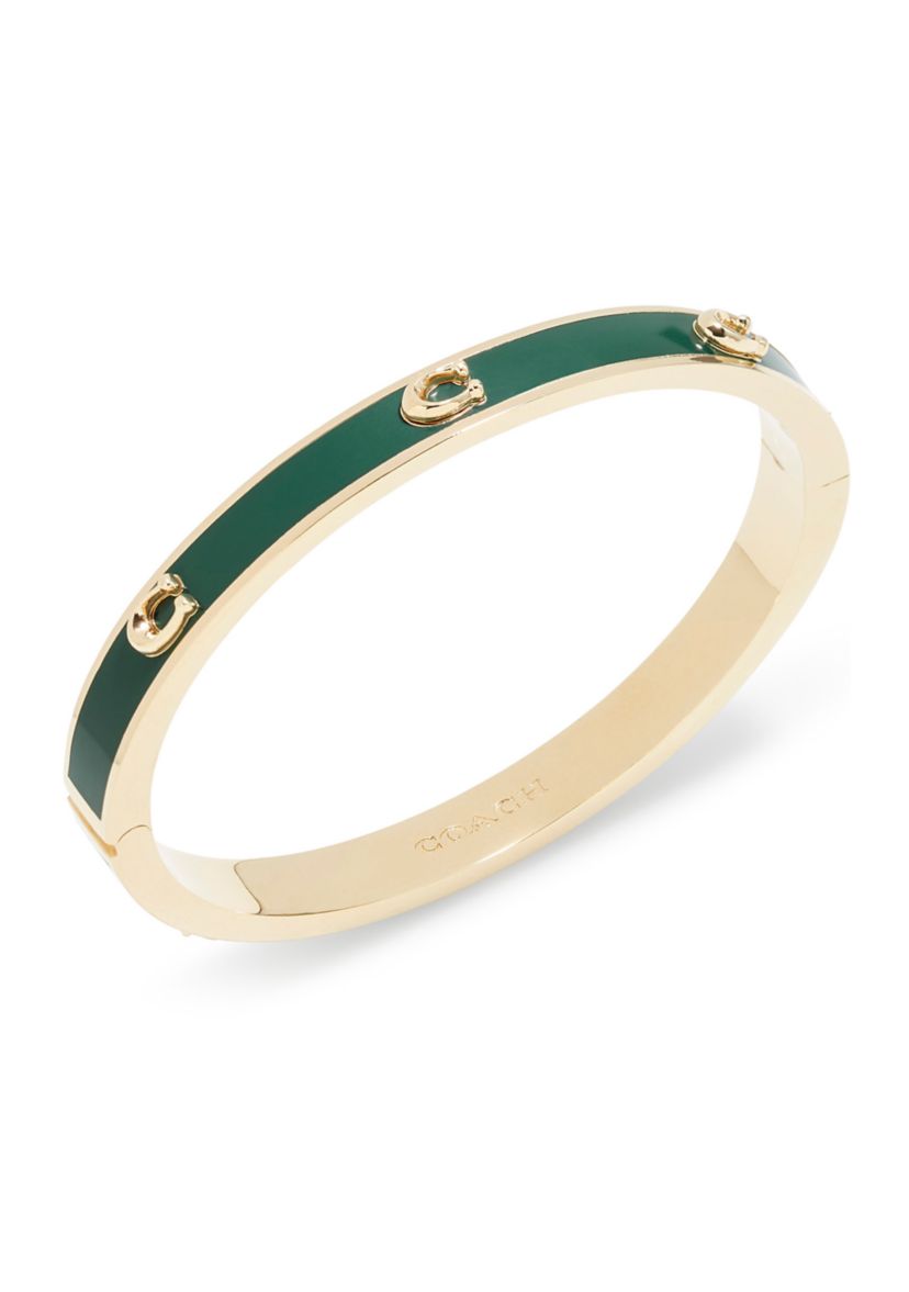 Signature Hinged Bangle Bracelet