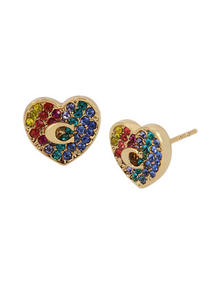 Heart Swarovski® Crystals Stud Earrings