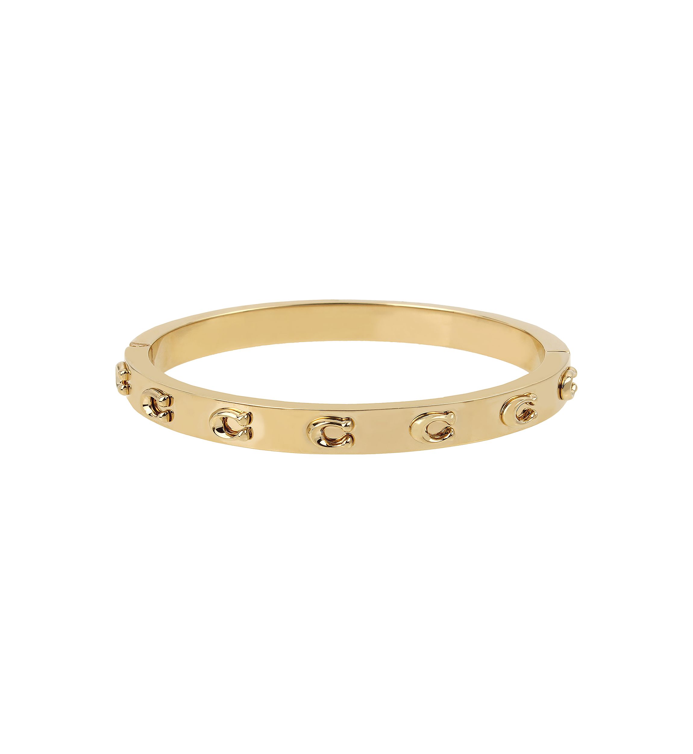 Signature C Hinged Bangle Bracelet