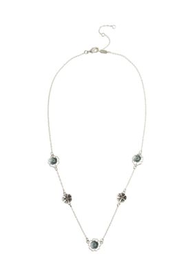 COACH Organic Tea Rose Station Necklace | belk