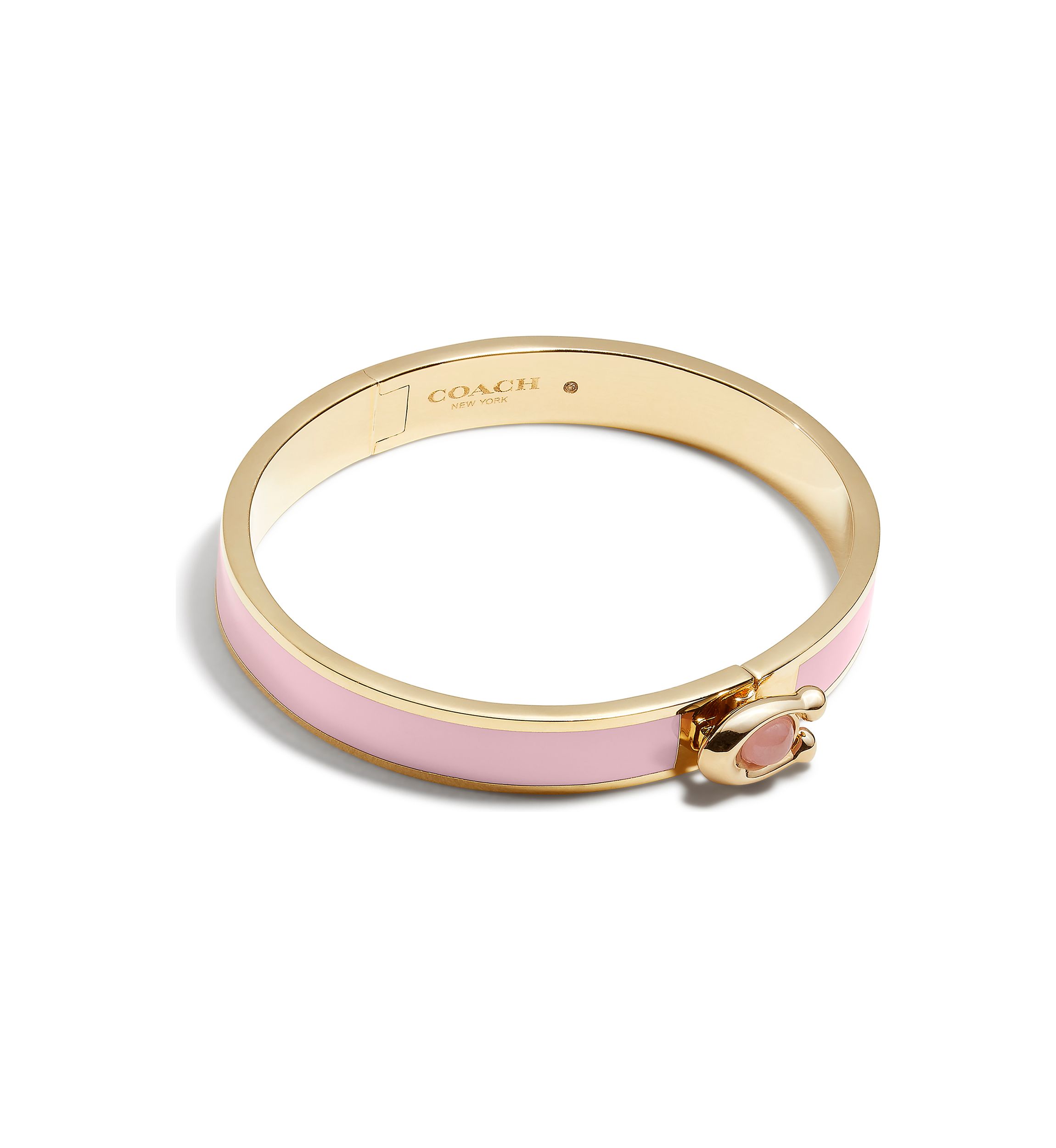 C Hinged Bangle Bracelet