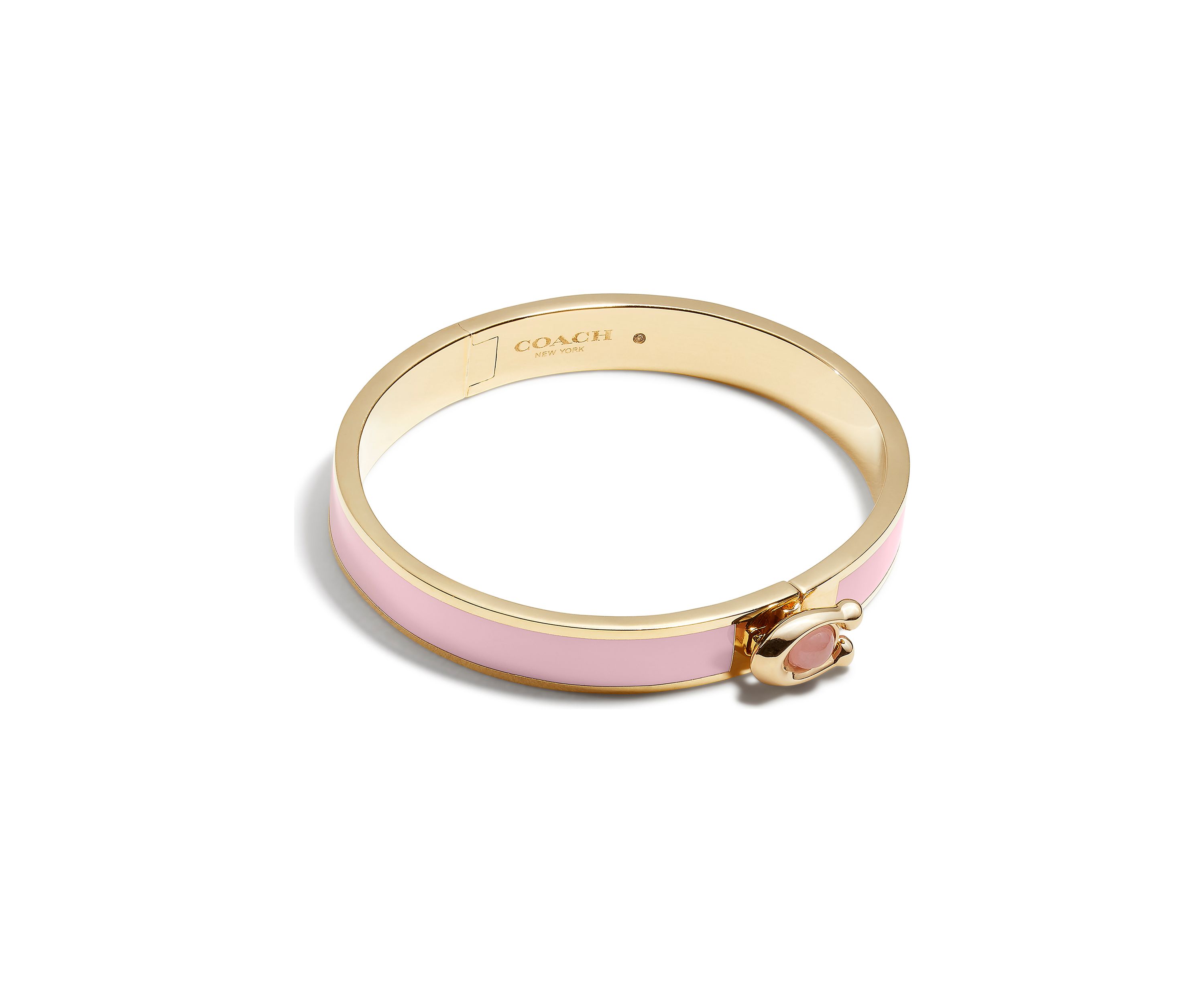 C Hinged Bangle Bracelet