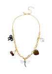 Mixed Charm Frontal Necklace