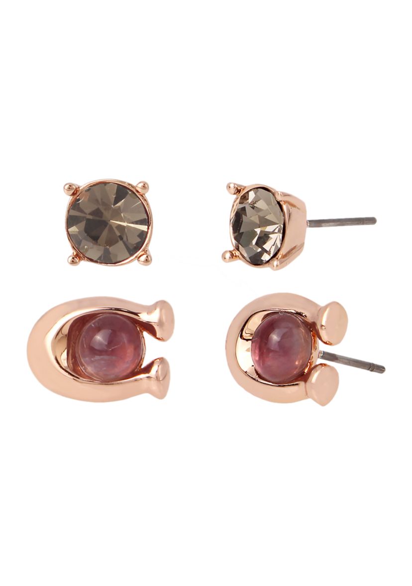 Signature C Stud Earrings Set