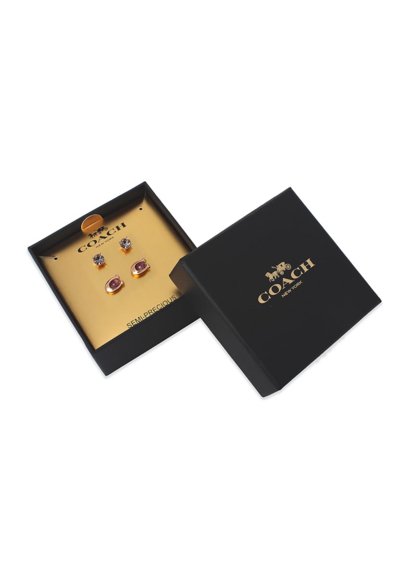 Signature C Stud Earrings Set