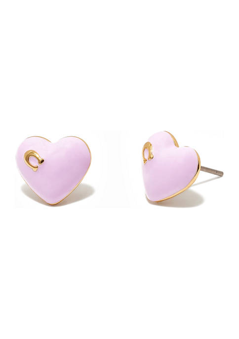 COACH Heart Stud Earrings