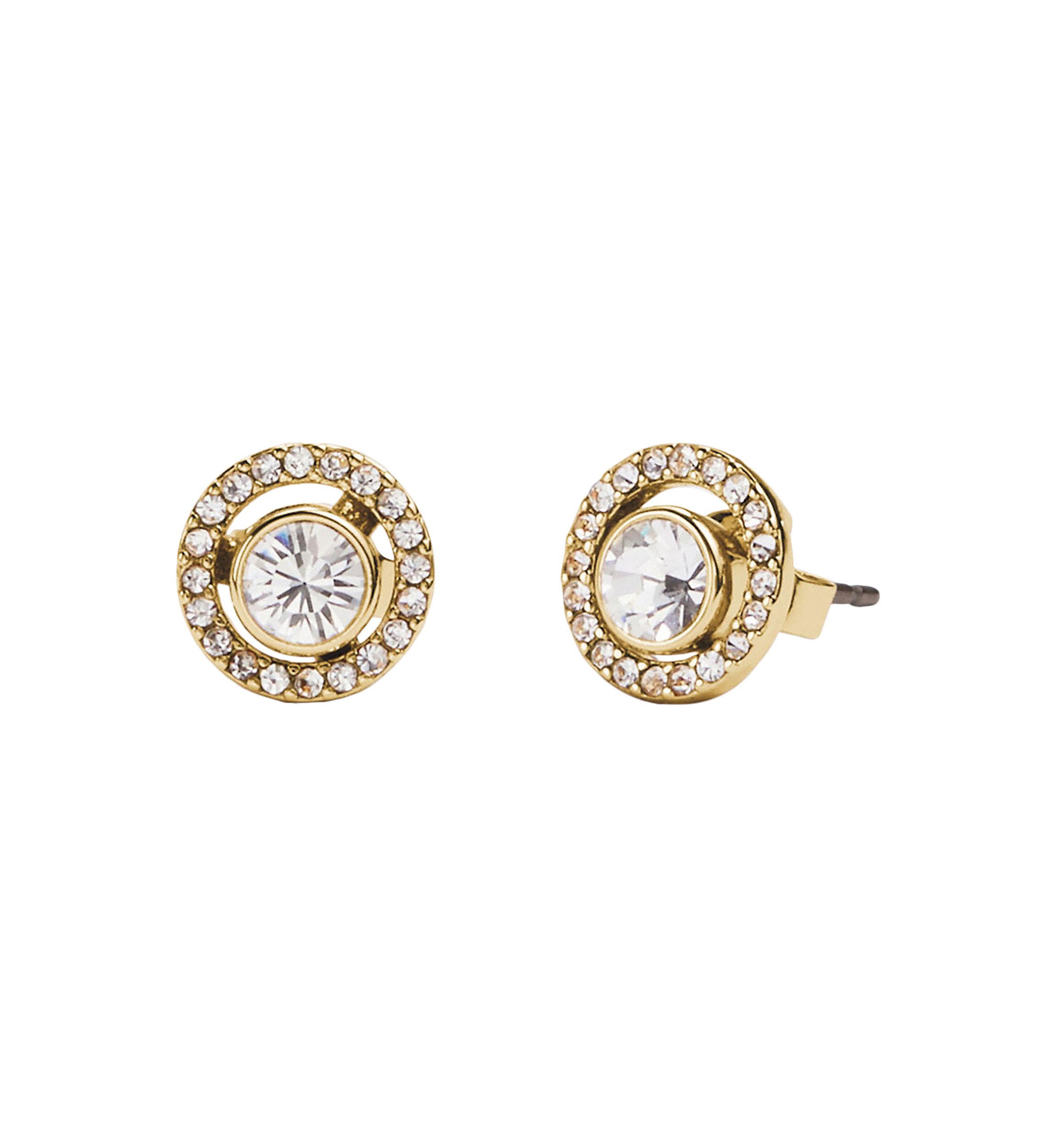 Pavé Halo Stud Earrings