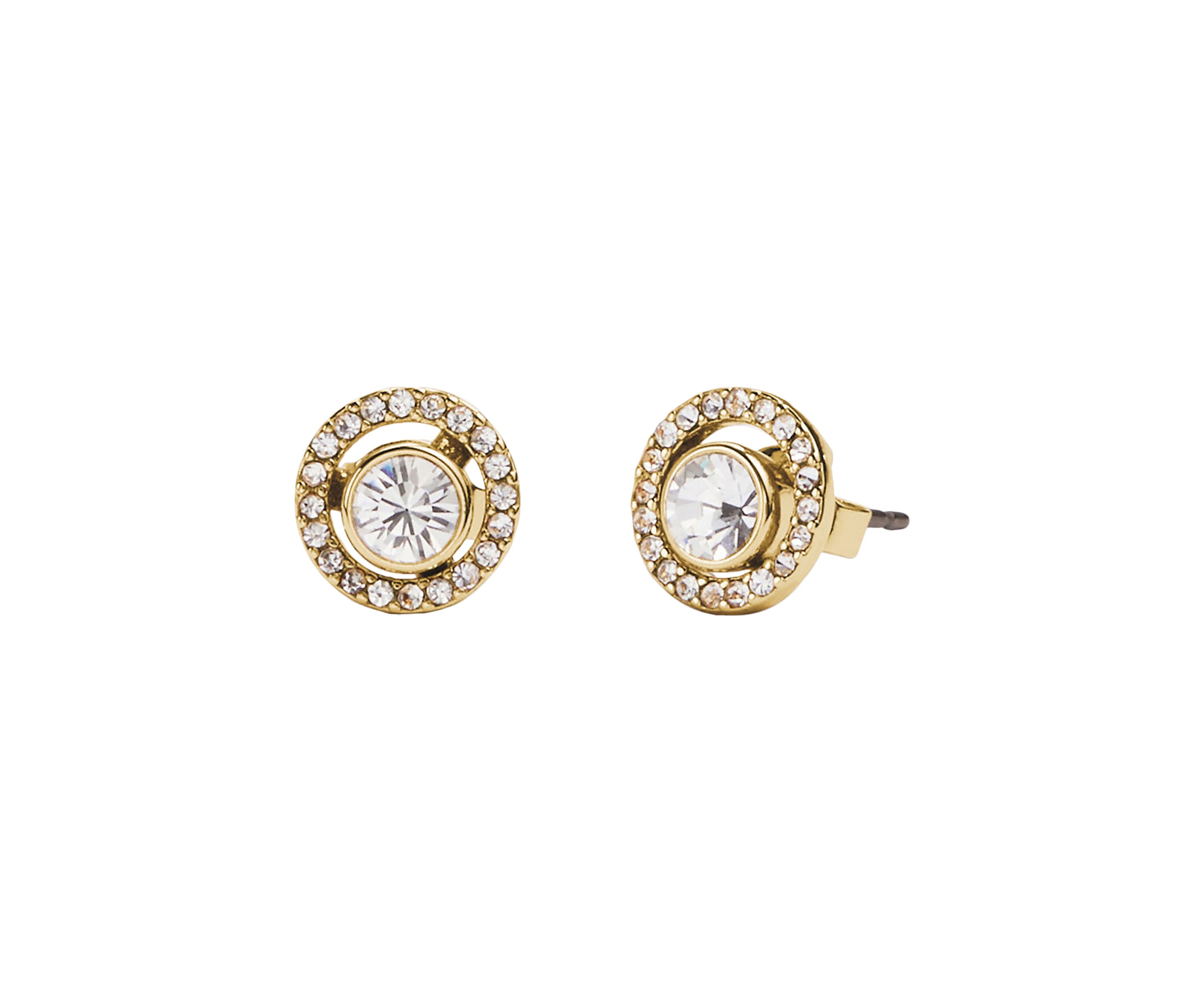 Pavé Halo Stud Earrings