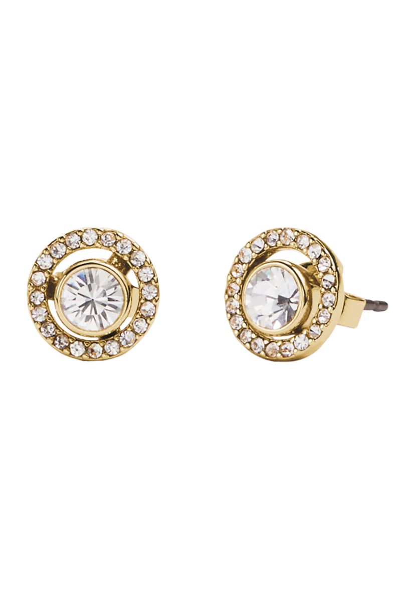 Pavé Halo Stud Earrings