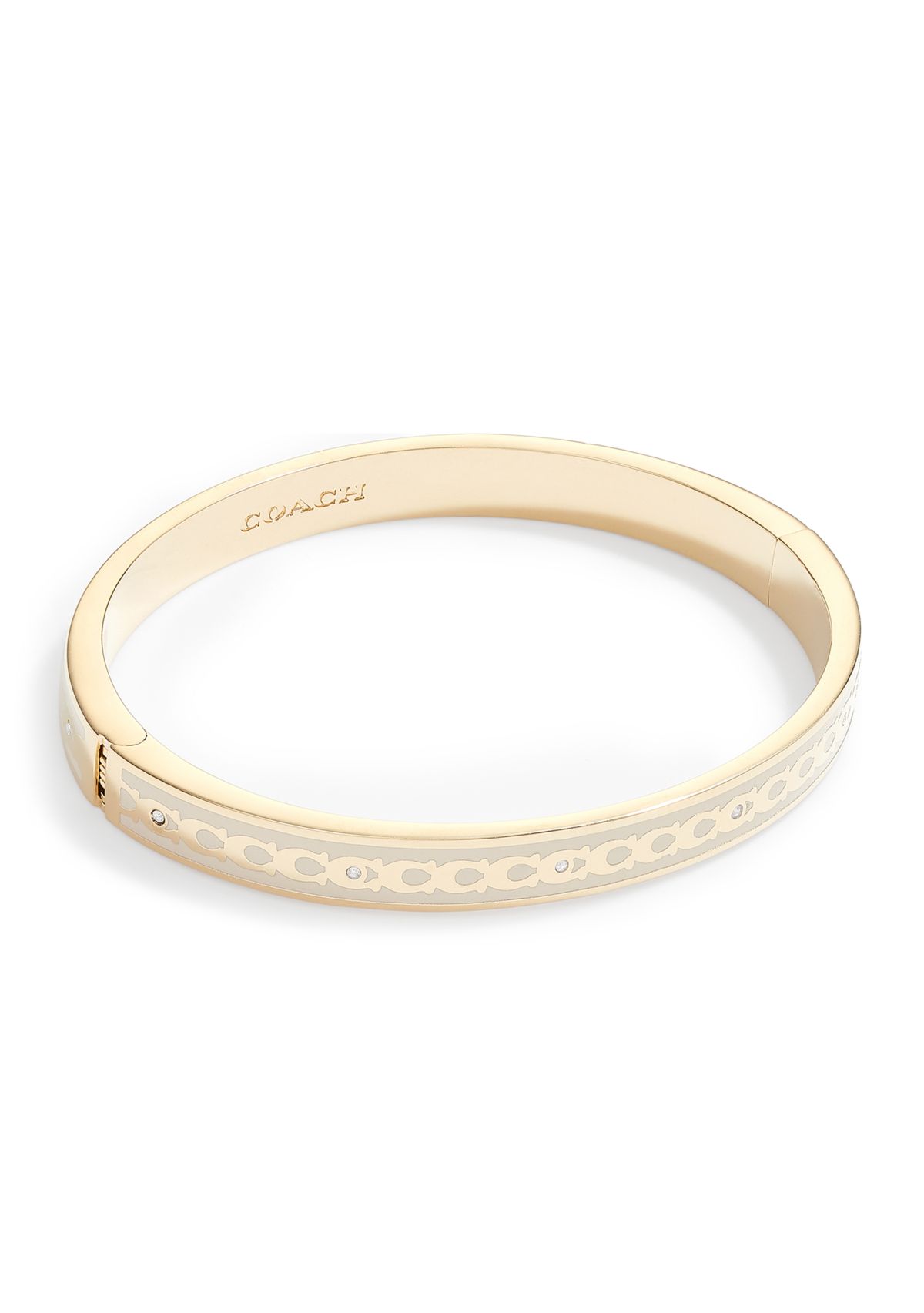 Signature Hinged Bangle Bracelet
