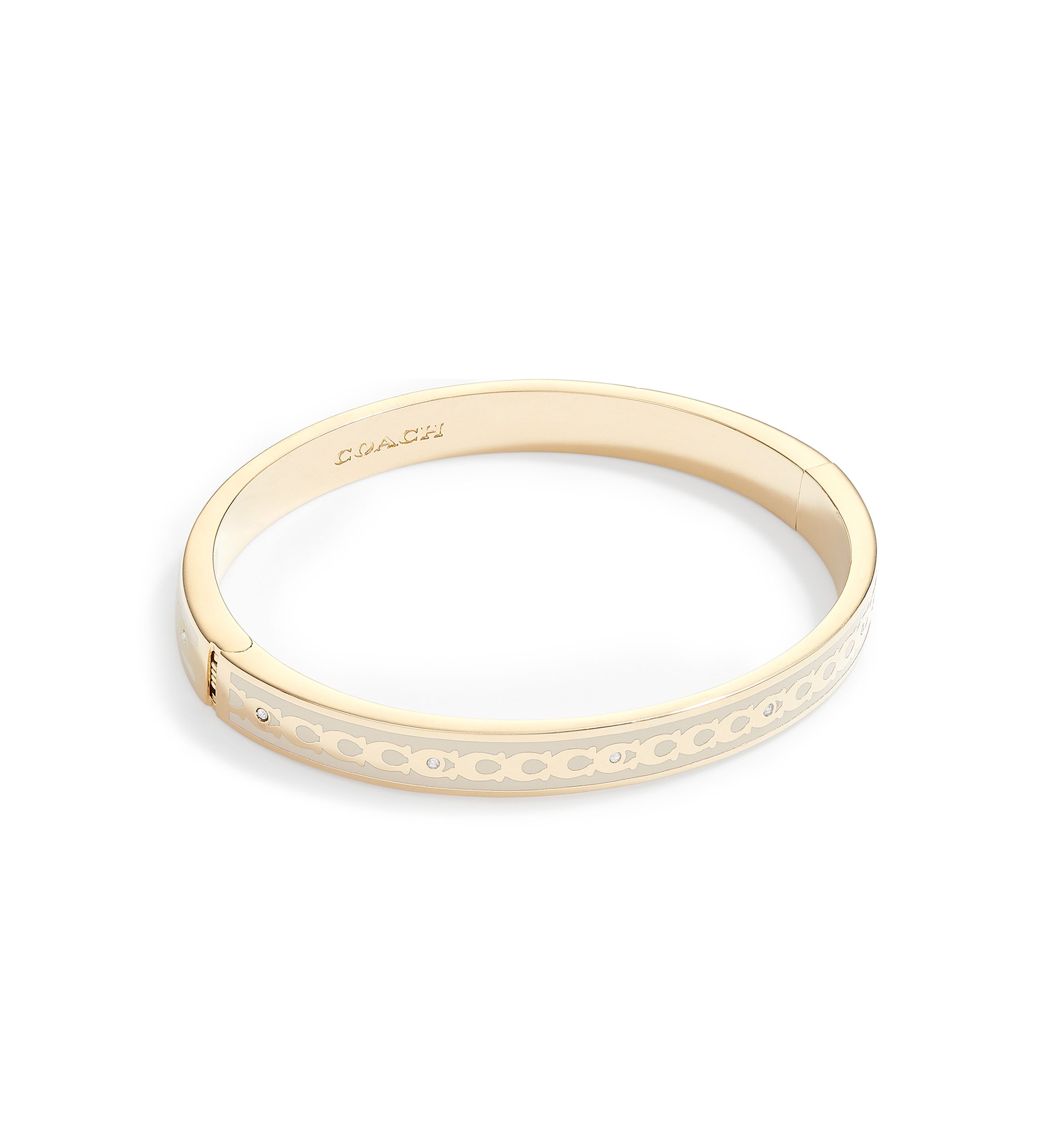 Signature Hinged Bangle Bracelet