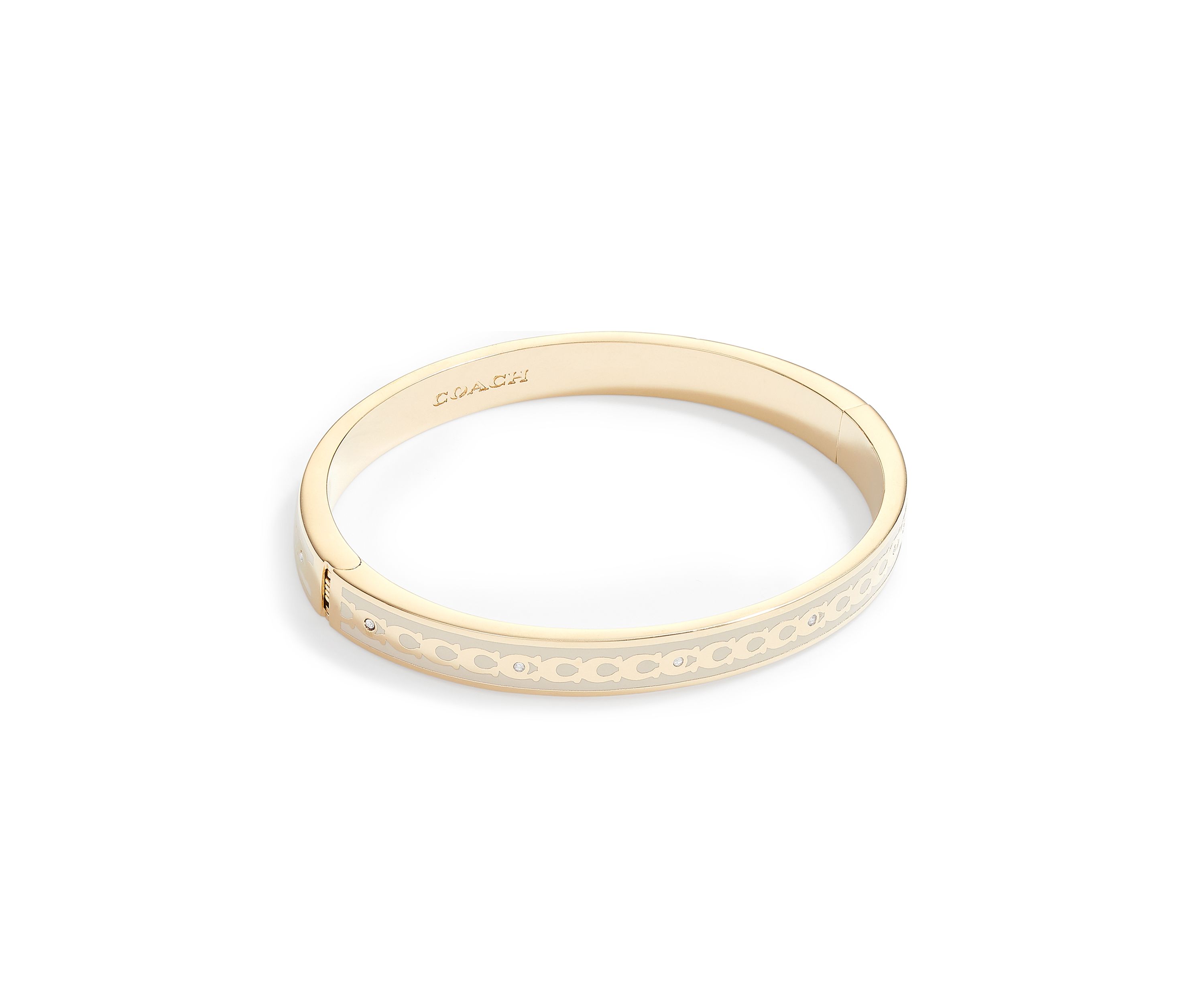 Signature Hinged Bangle Bracelet