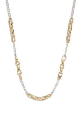 Coach Signature Mixed Chain Necklace