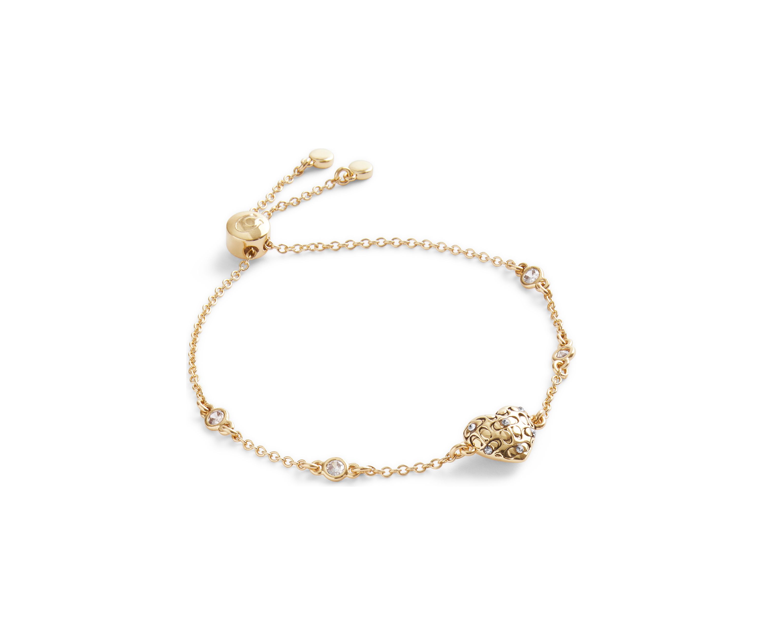 Signature Quilted Heart Slider Bracelet