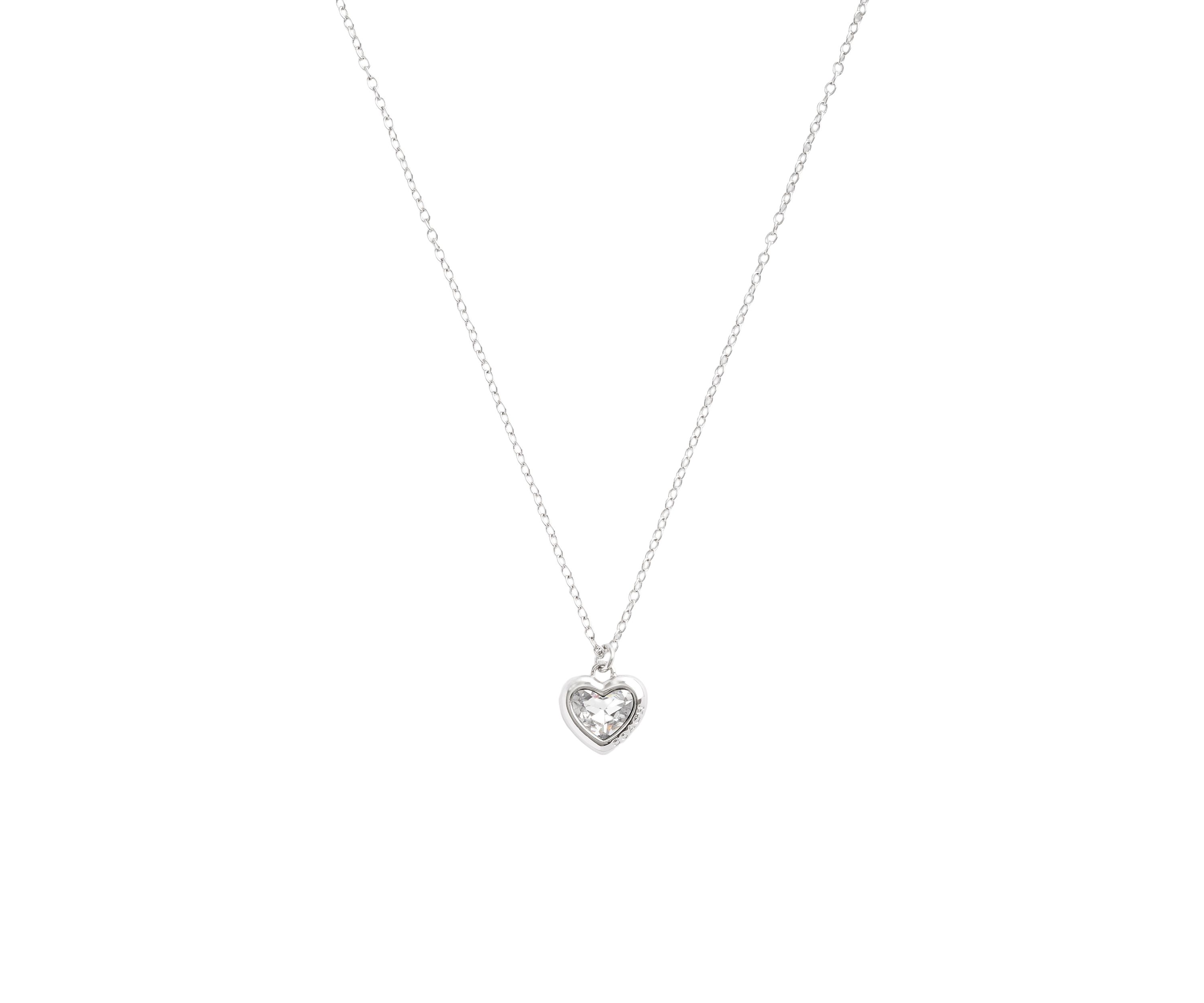 Stone Heart Pendant Necklace