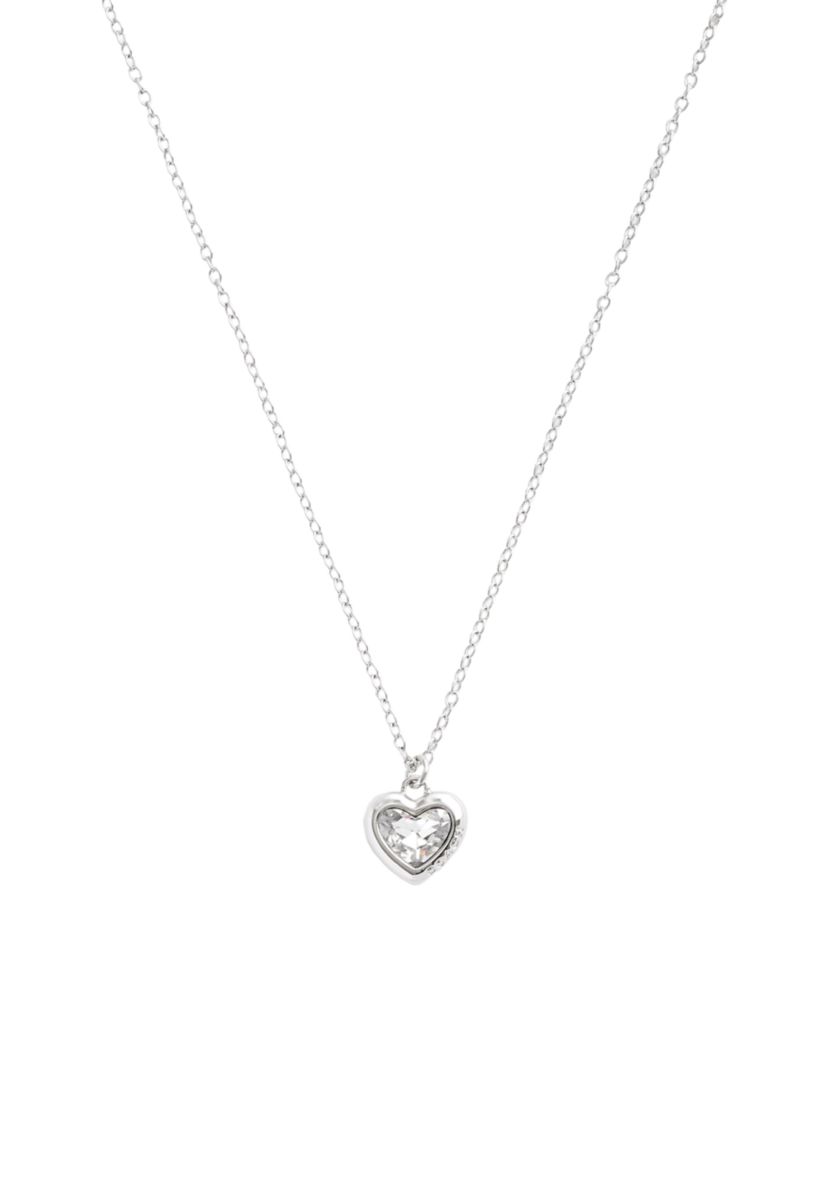 Stone Heart Pendant Necklace