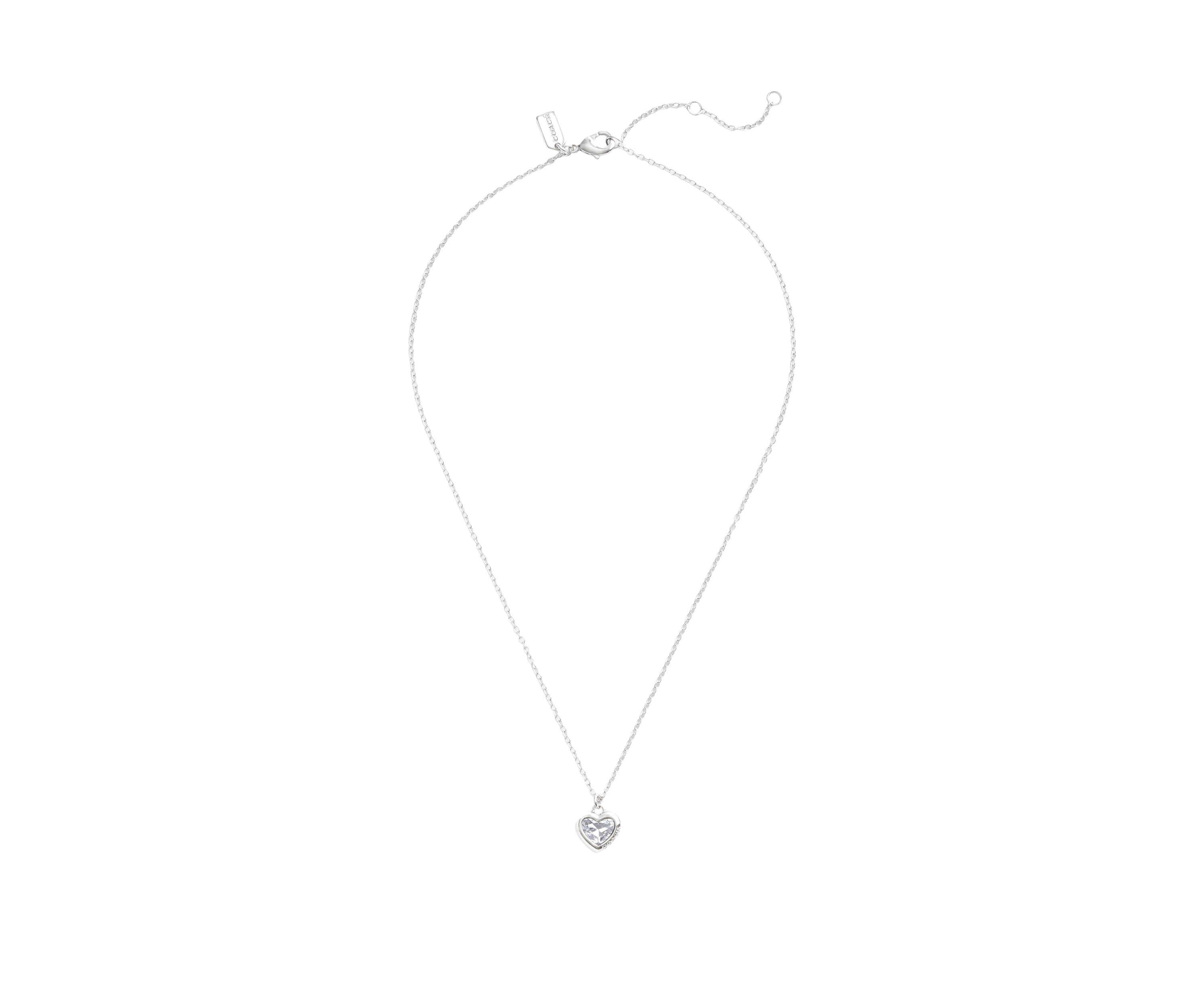 Stone Heart Pendant Necklace