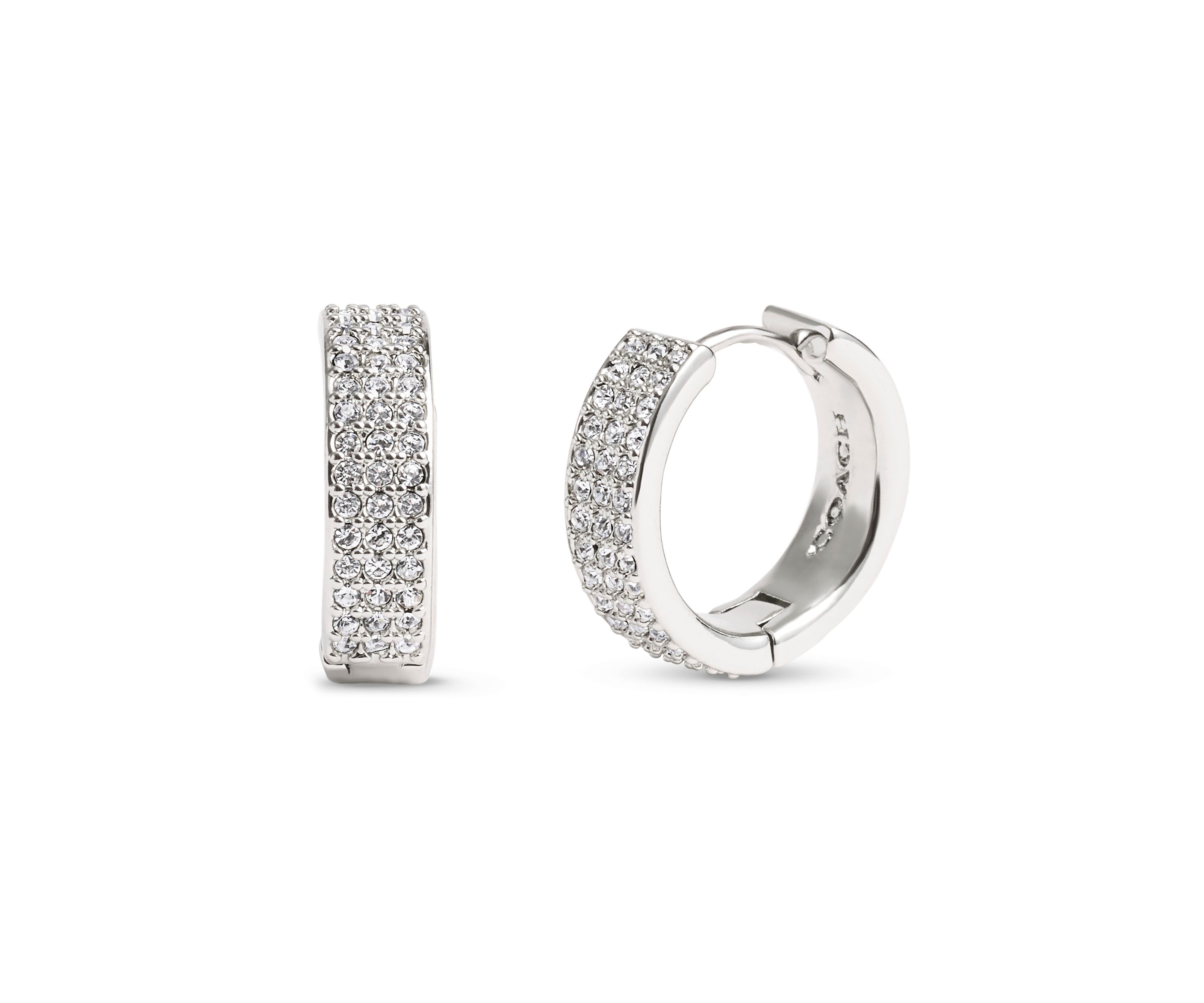 Pavé Huggie Earrings