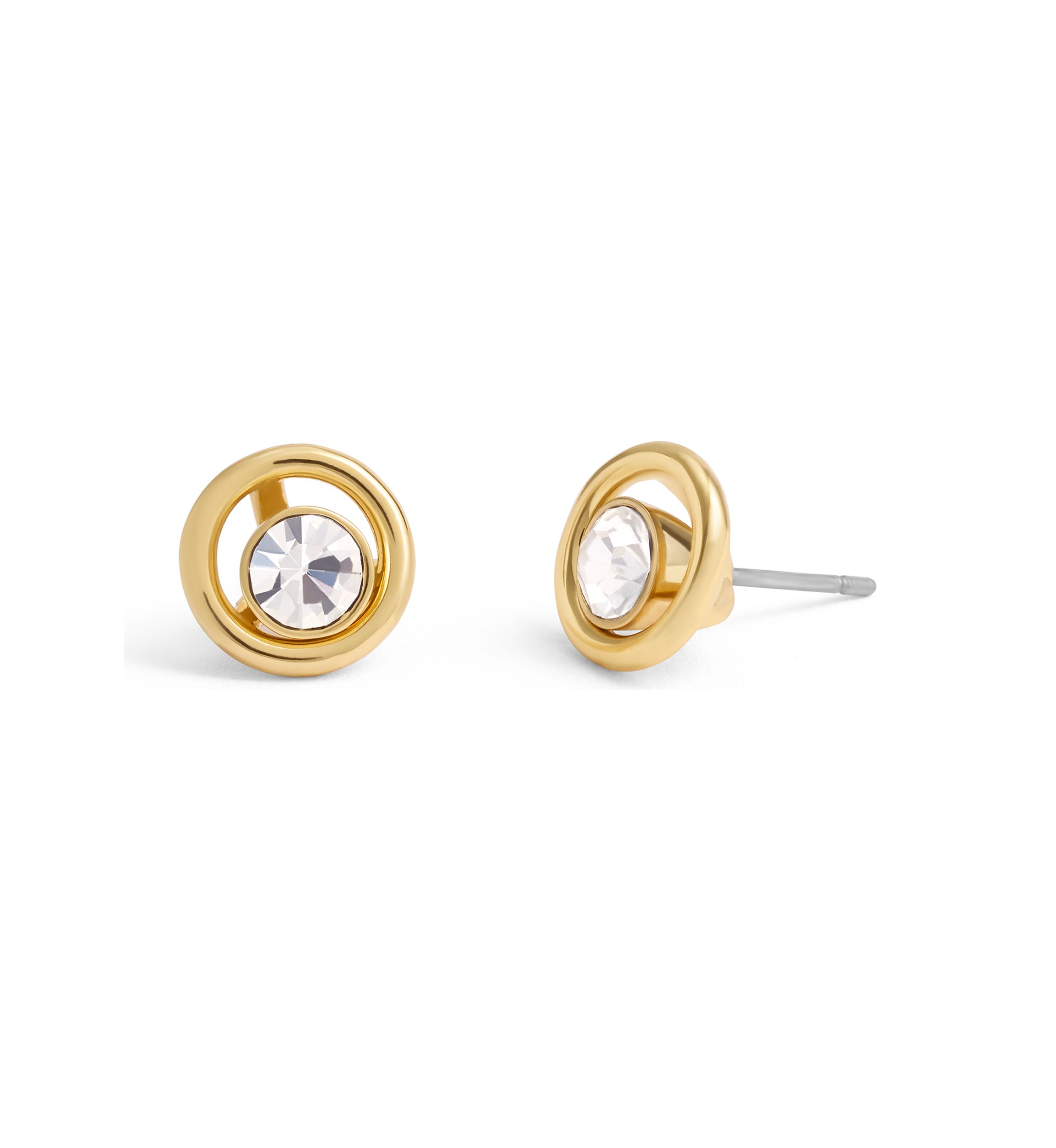 Convertible Halo Stone Stud Earrings
