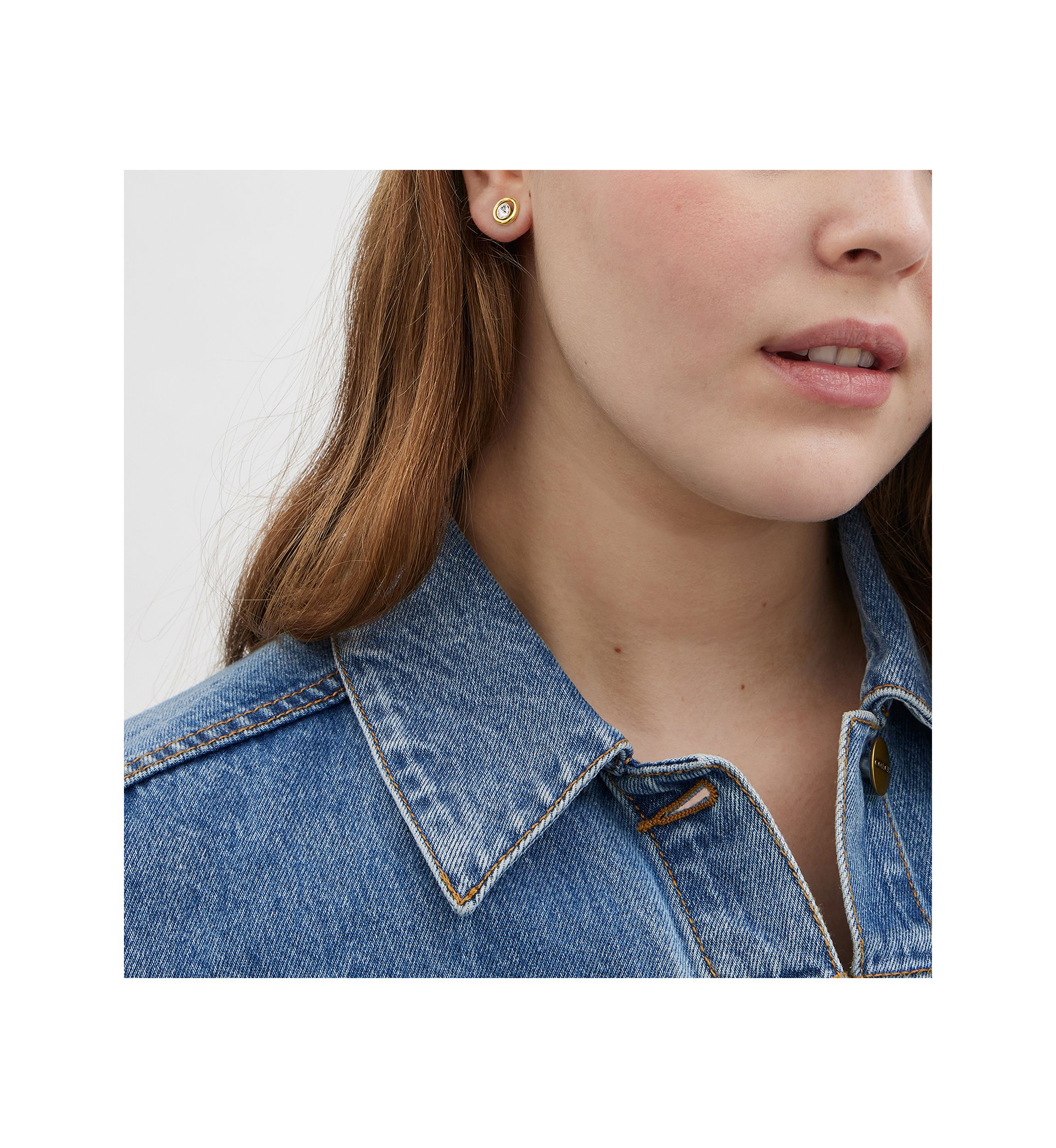 Convertible Halo Stone Stud Earrings