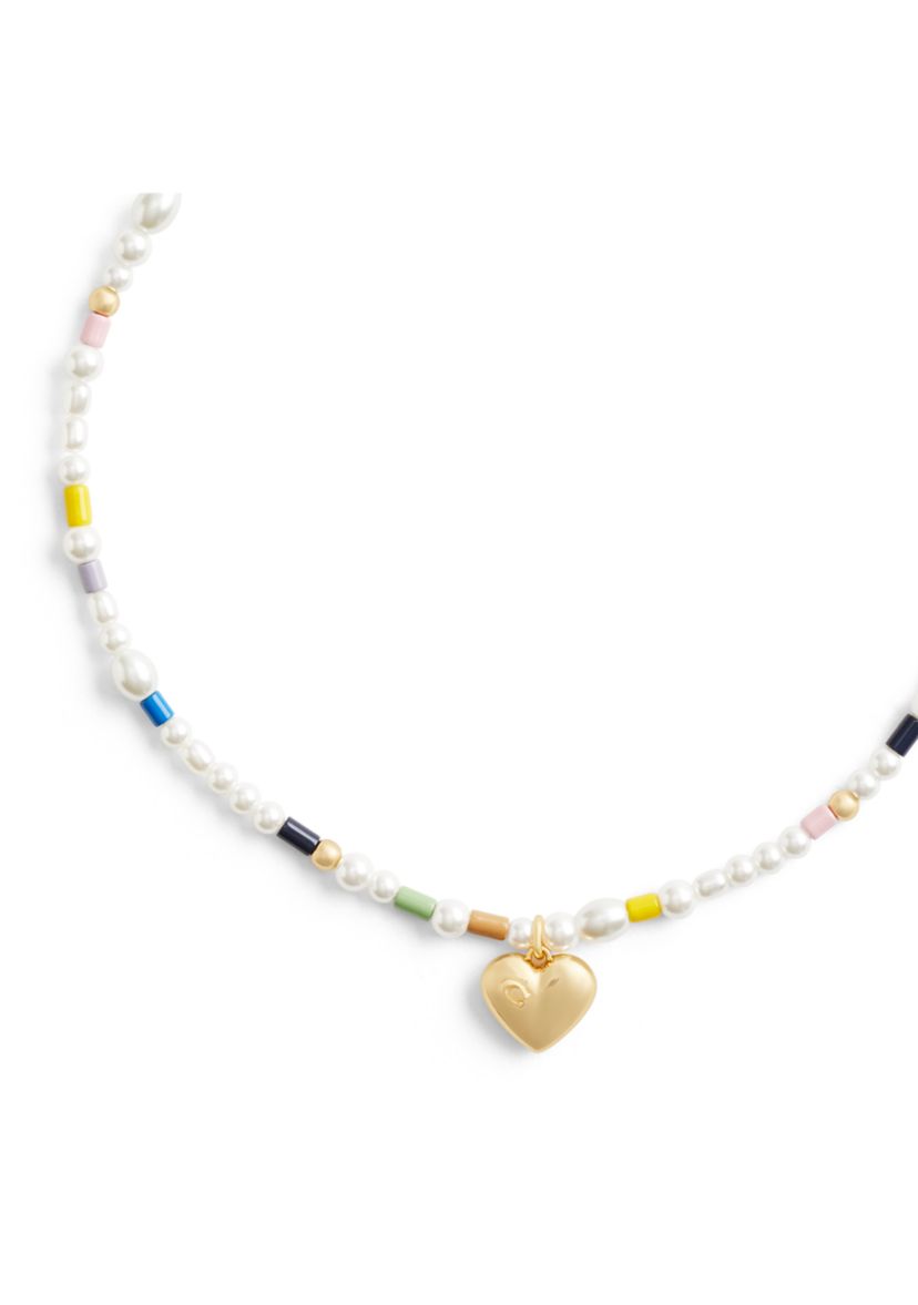 Signature Heart Pearl Choker Necklace