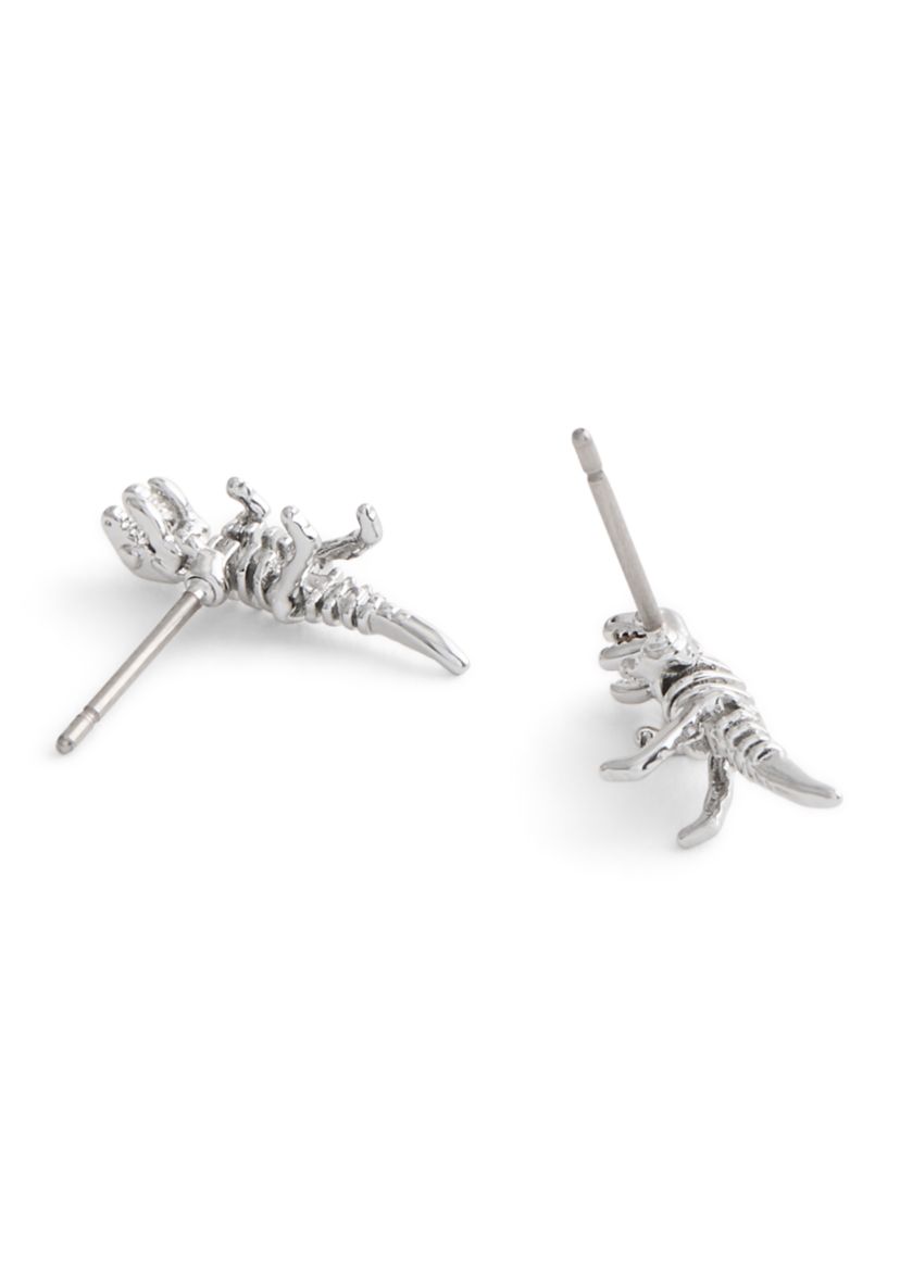 Signature Skeletal Rexy Stud Earrings