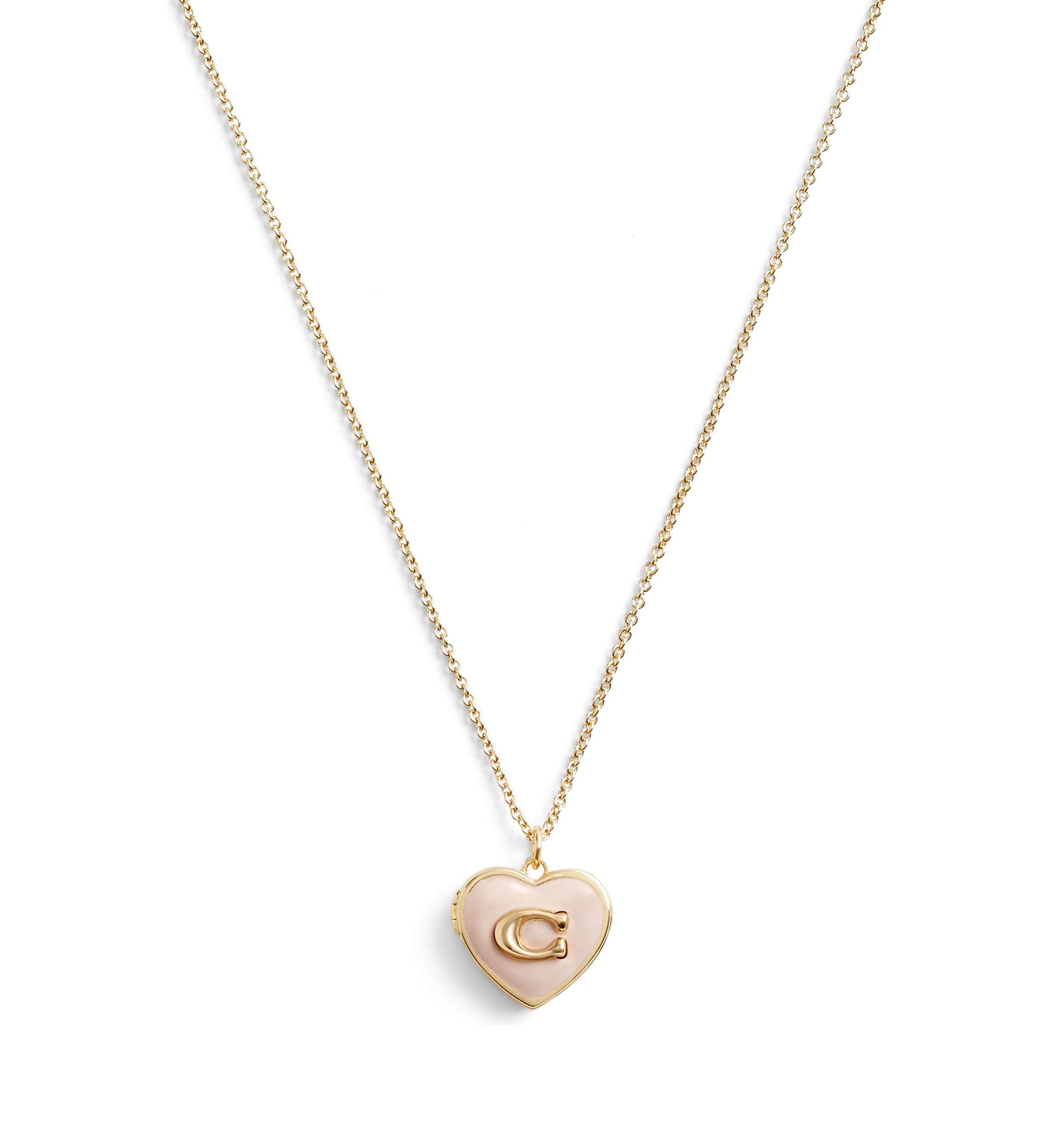 Signature Heart Locket Pendant Necklace