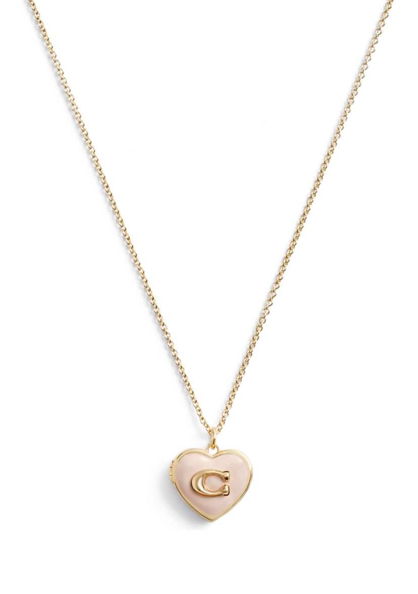 Signature Heart Locket Pendant Necklace