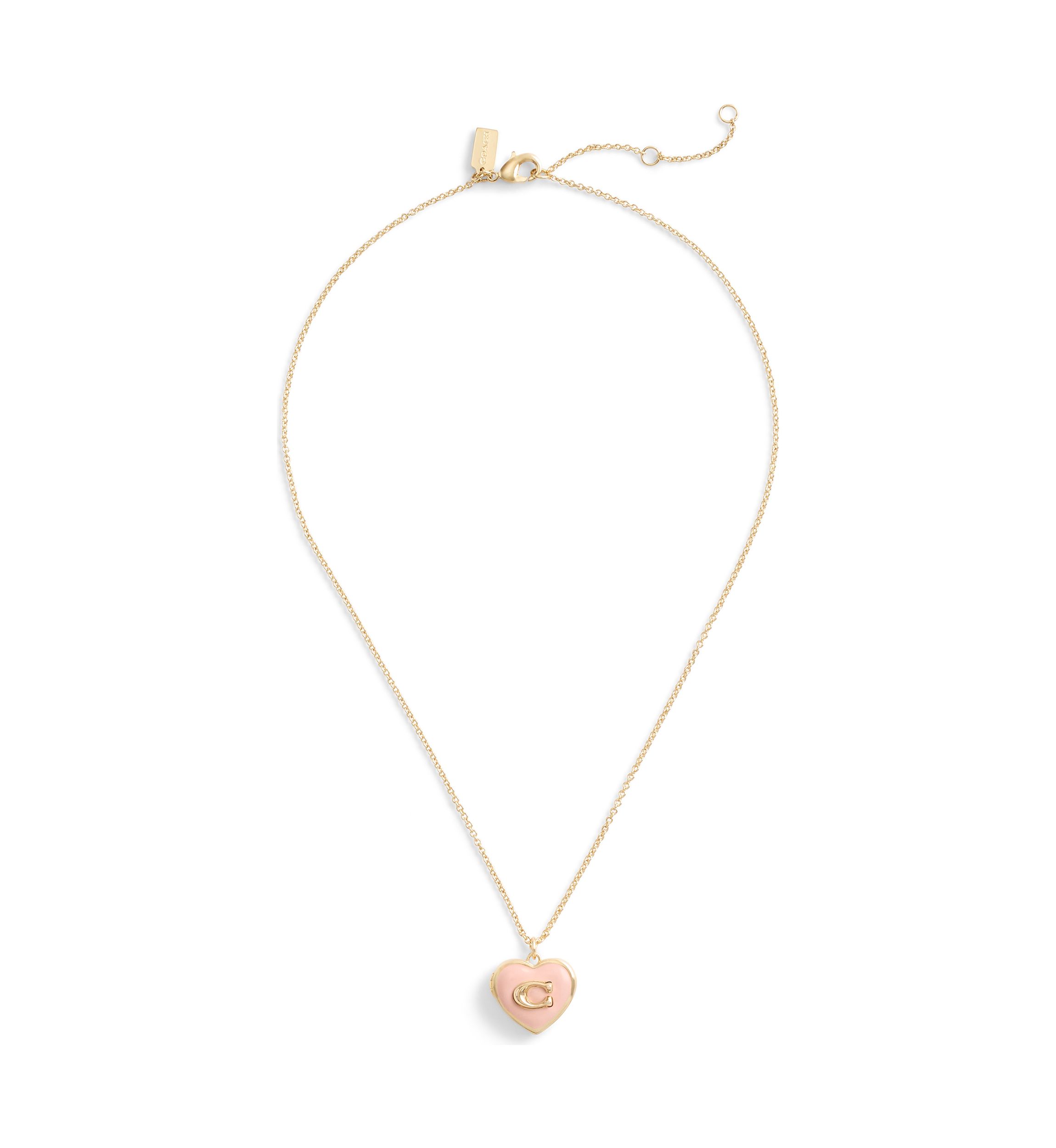 Signature Heart Locket Pendant Necklace