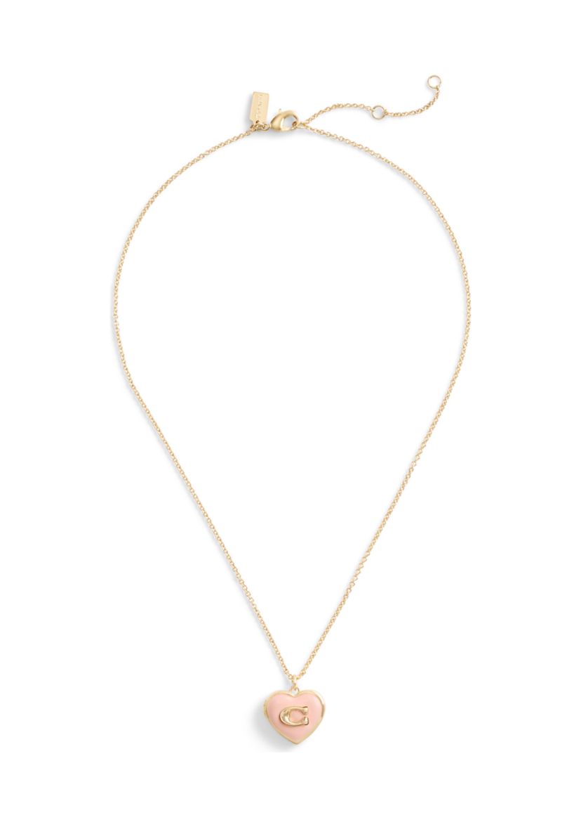 Signature Heart Locket Pendant Necklace