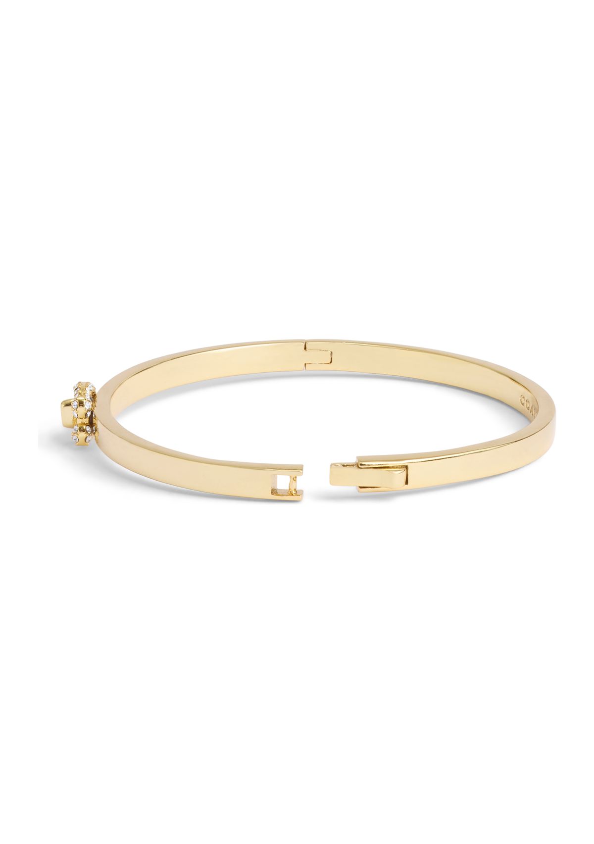 Signature C Pavé Turnlock Bangle Bracelet