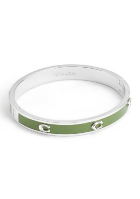 NWT！COACH outlet SIGNATURE ENAMEL THIN BANGLE (CB451)