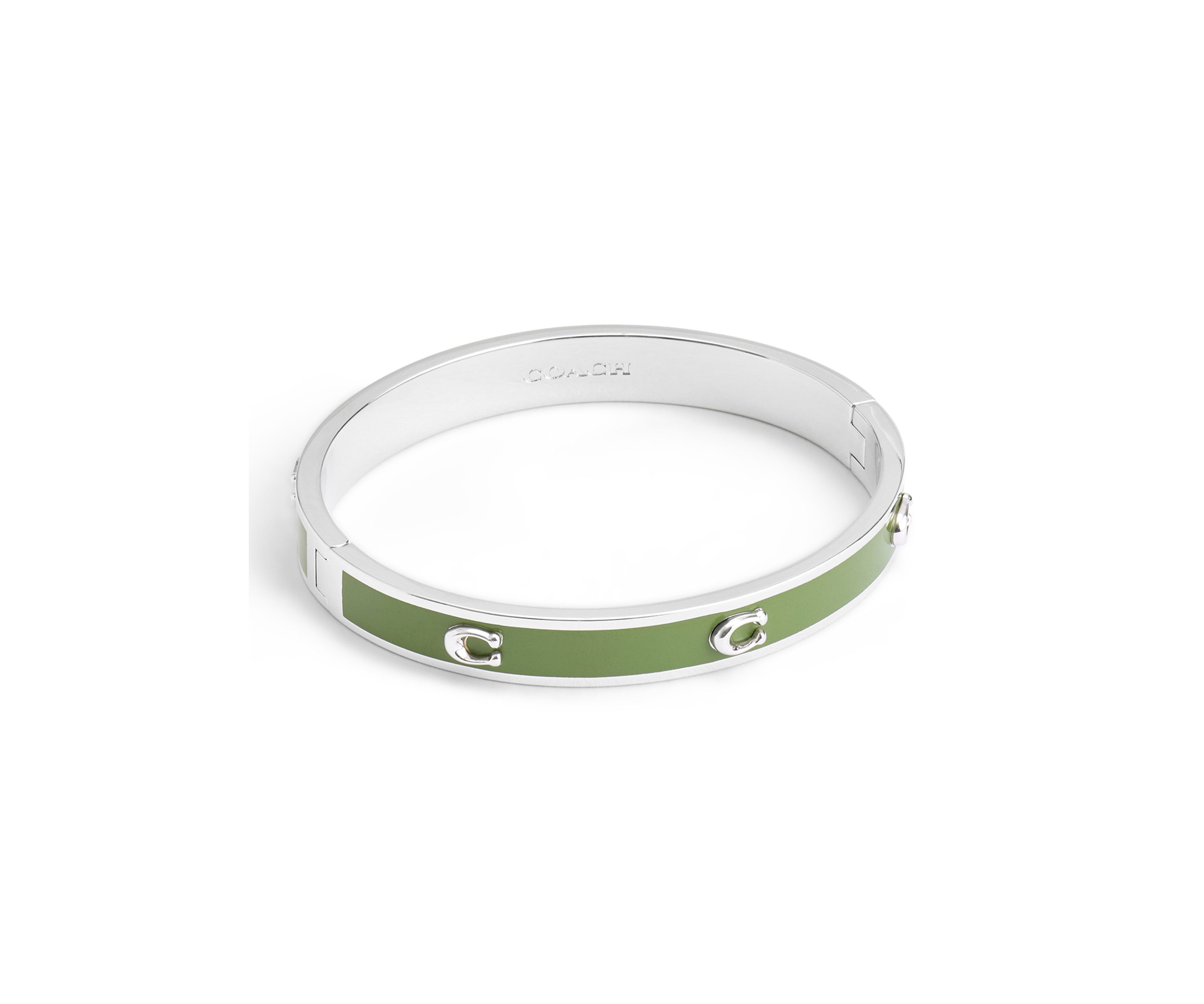Signature C Enamel Bangle Bracelet