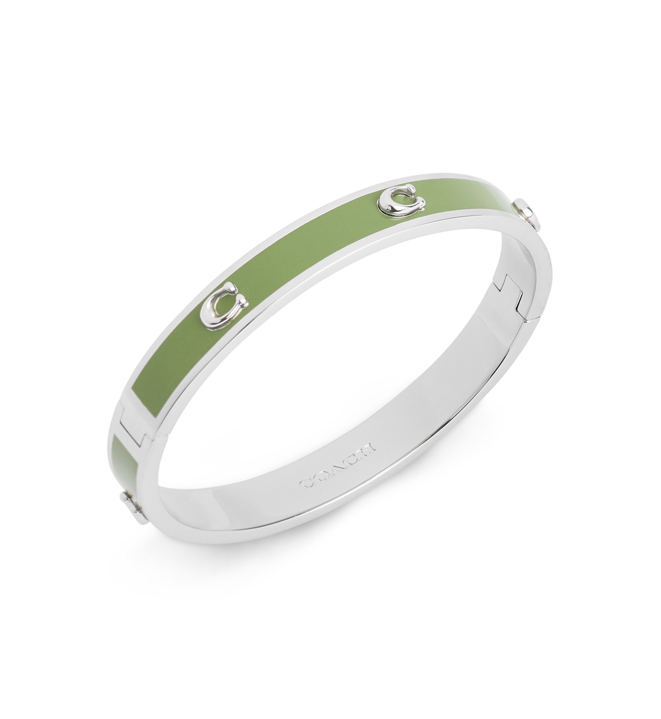 Signature C Enamel Bangle Bracelet