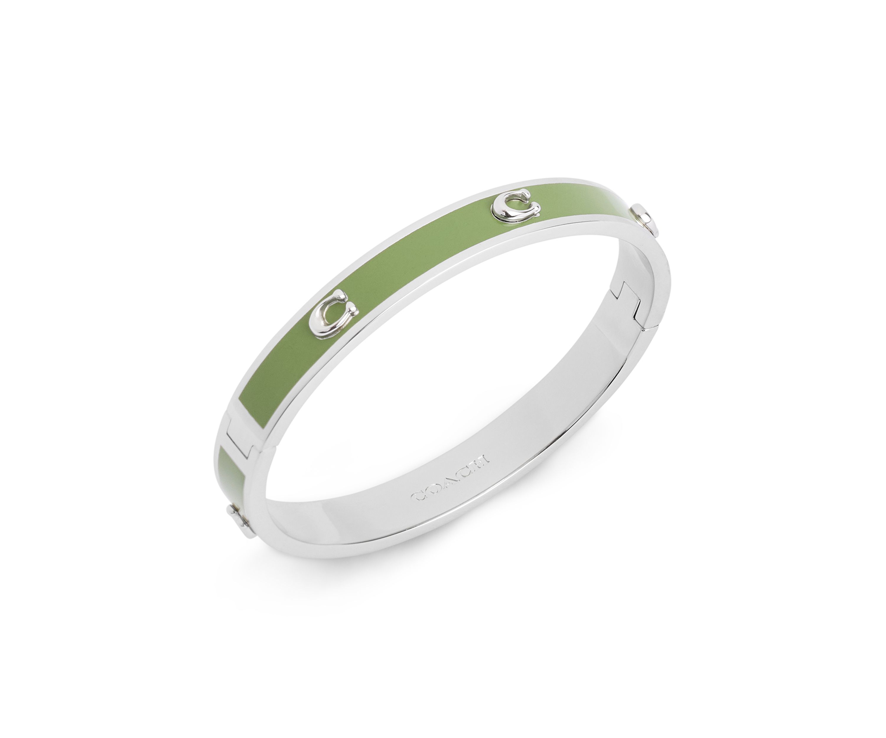 Signature C Enamel Bangle Bracelet