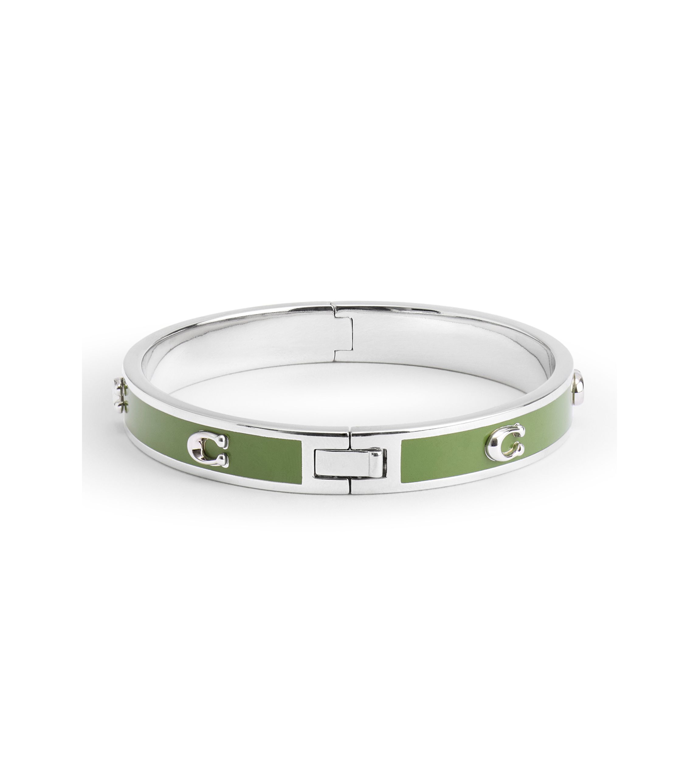 Signature C Enamel Bangle Bracelet