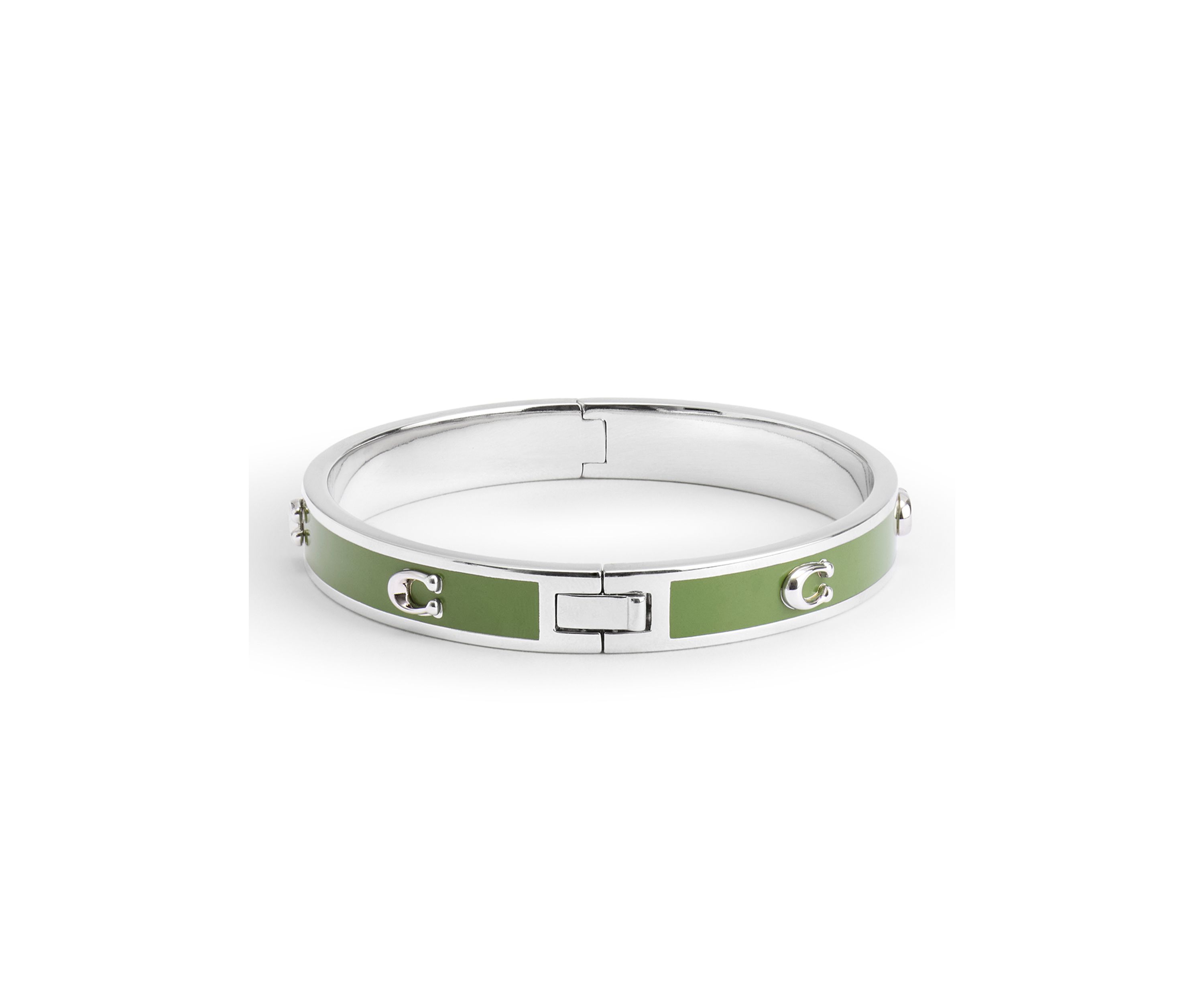 Signature C Enamel Bangle Bracelet