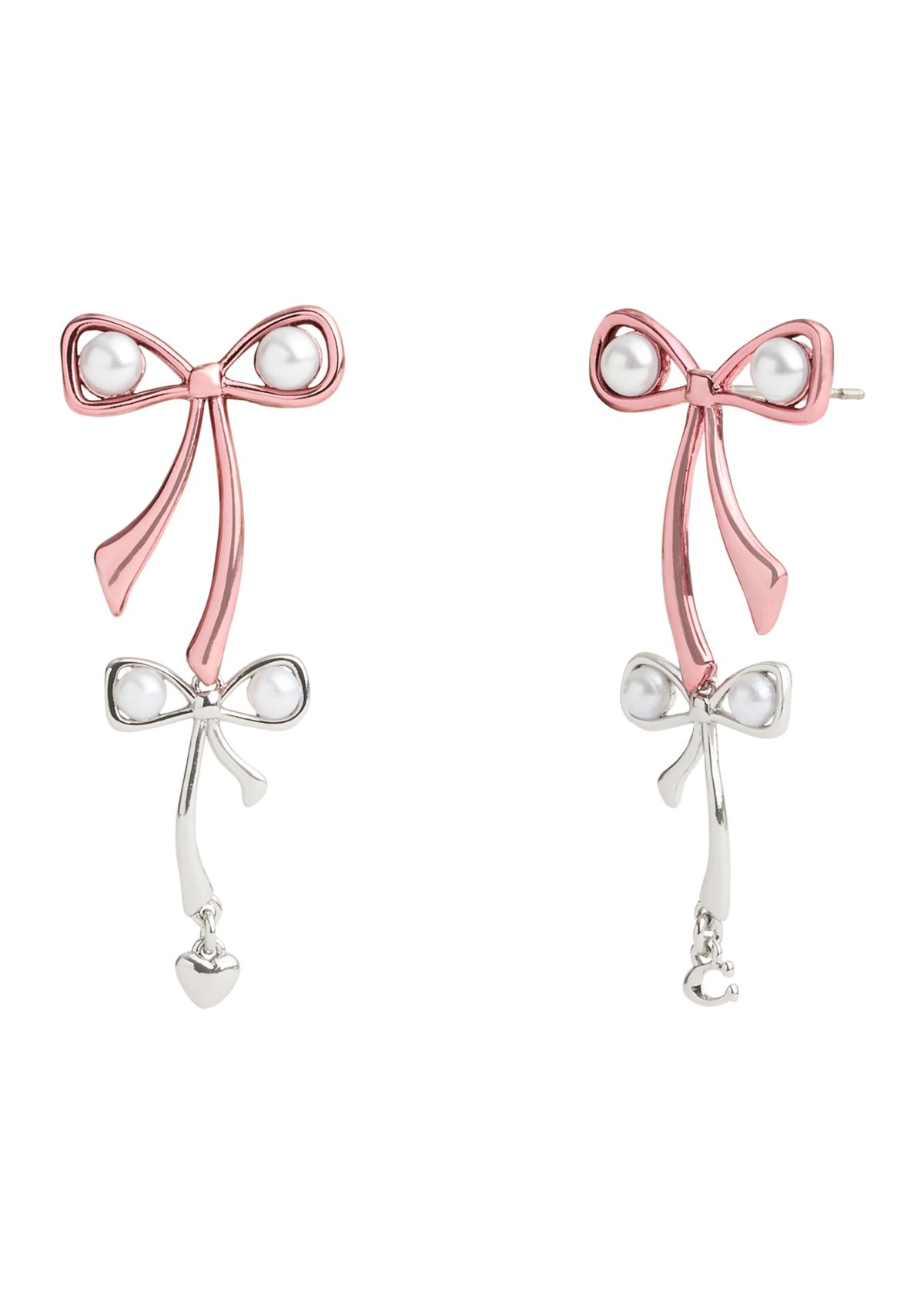 Signature Bowtique Pearl Double Drop Earrings