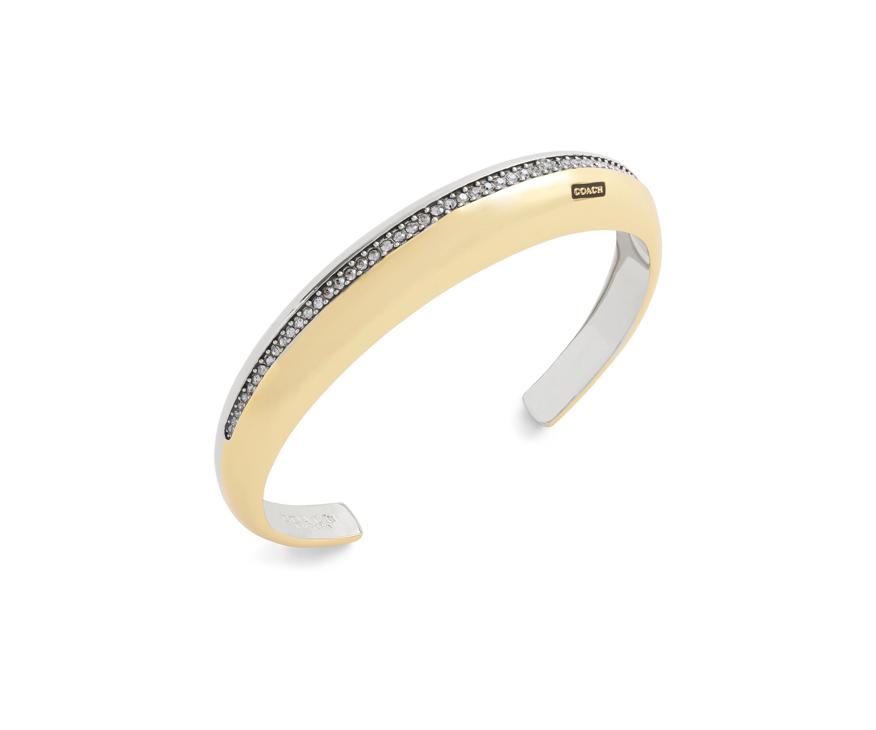 Signature Pavé Tubular Cuff Bracelet
