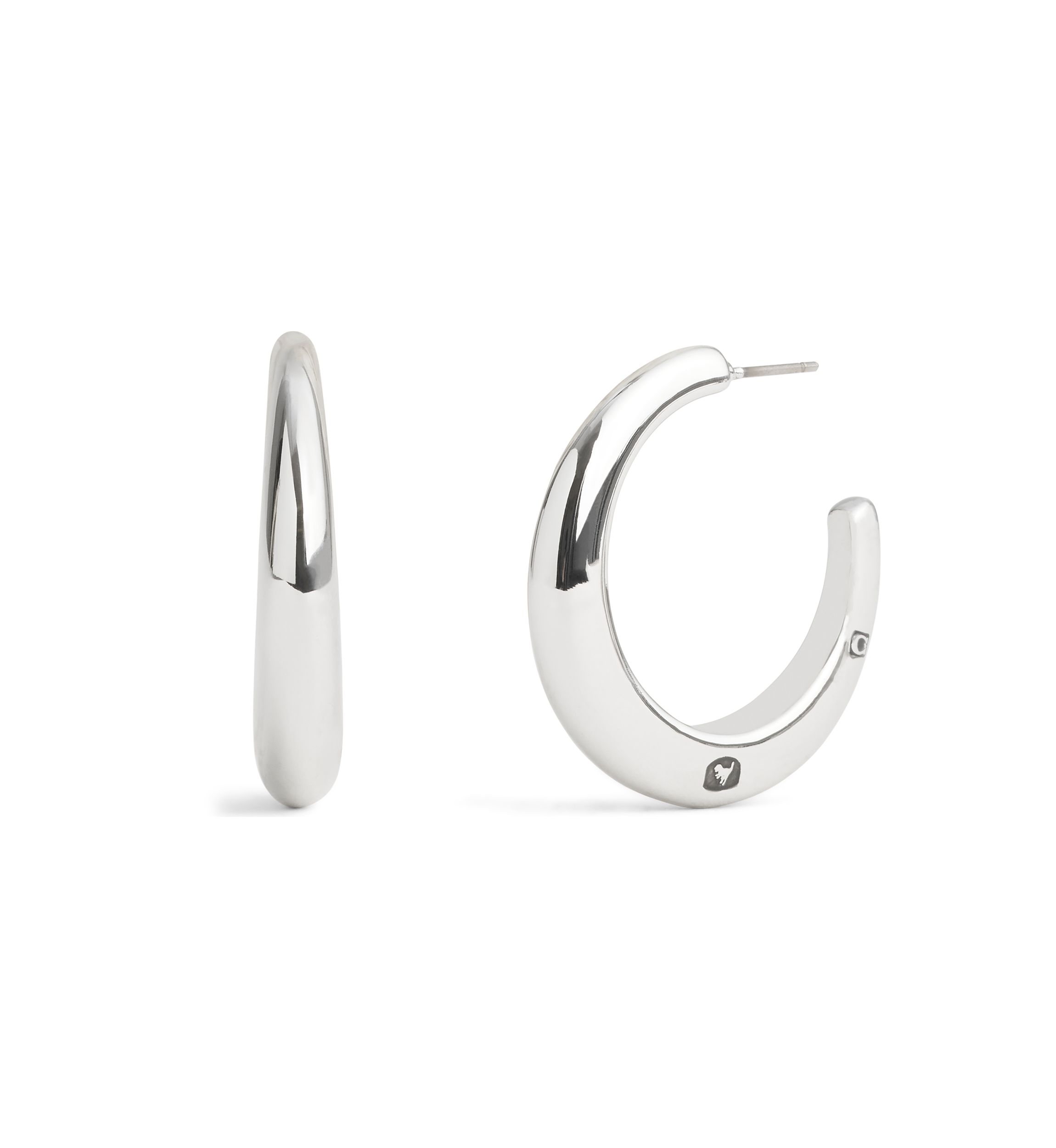 Signature Hallmark Tubular Hoop Earrings
