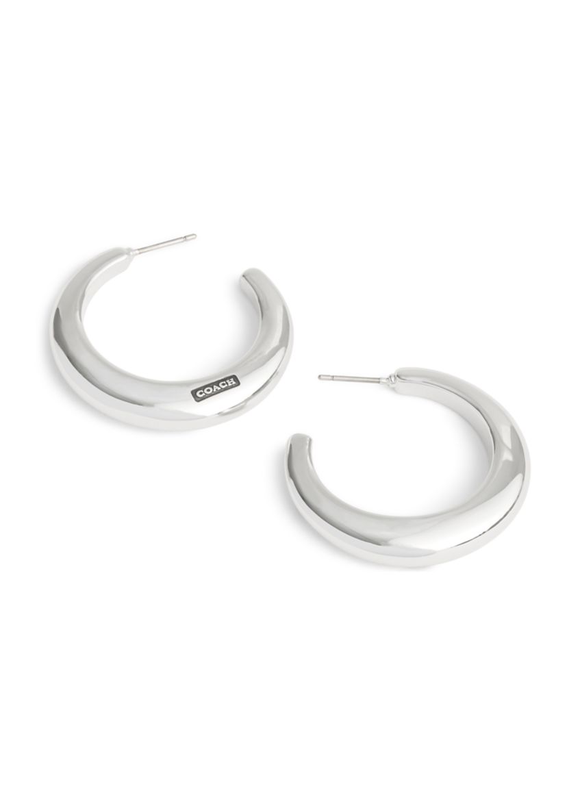 Signature Hallmark Tubular Hoop Earrings