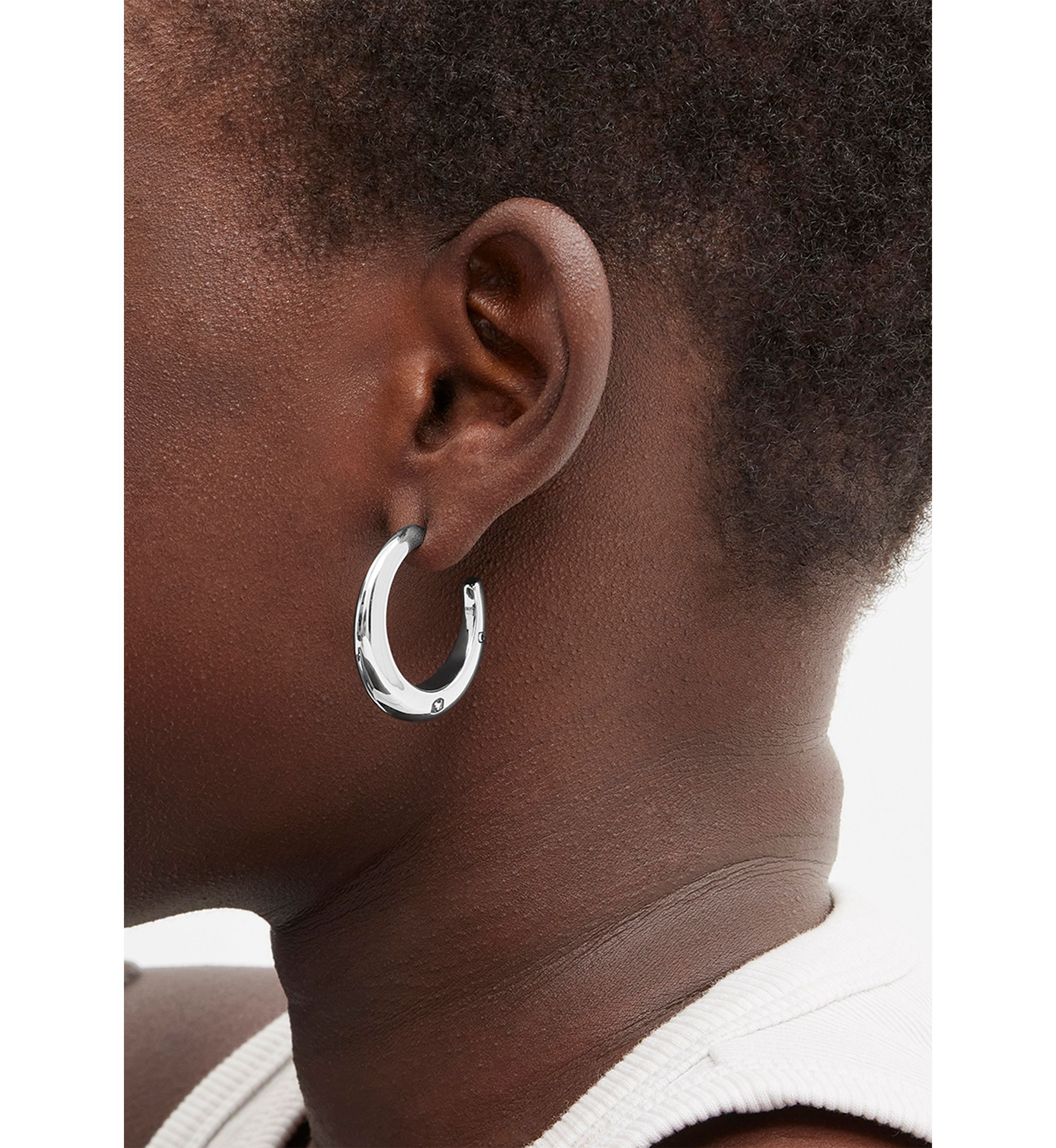Signature Hallmark Tubular Hoop Earrings