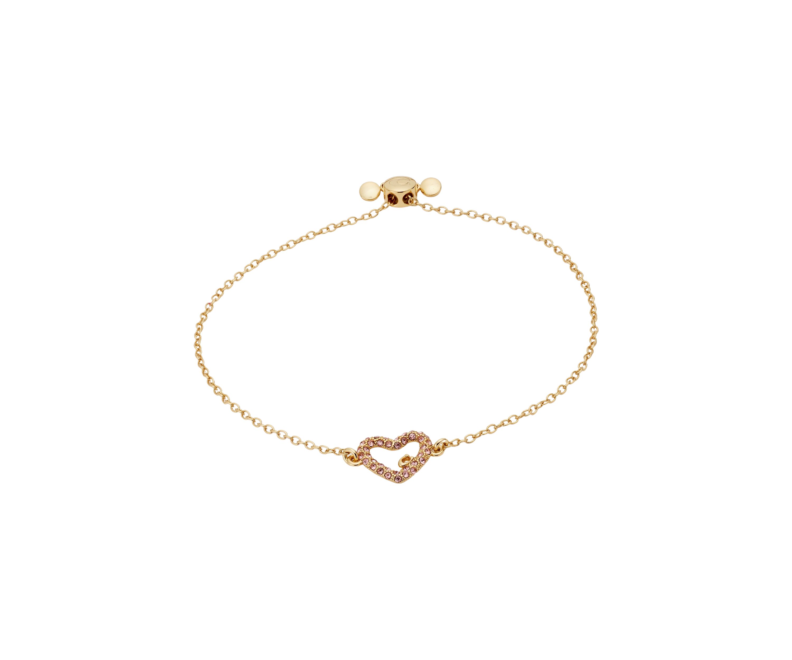 Signature Pavé Heart Slider Bracelet
