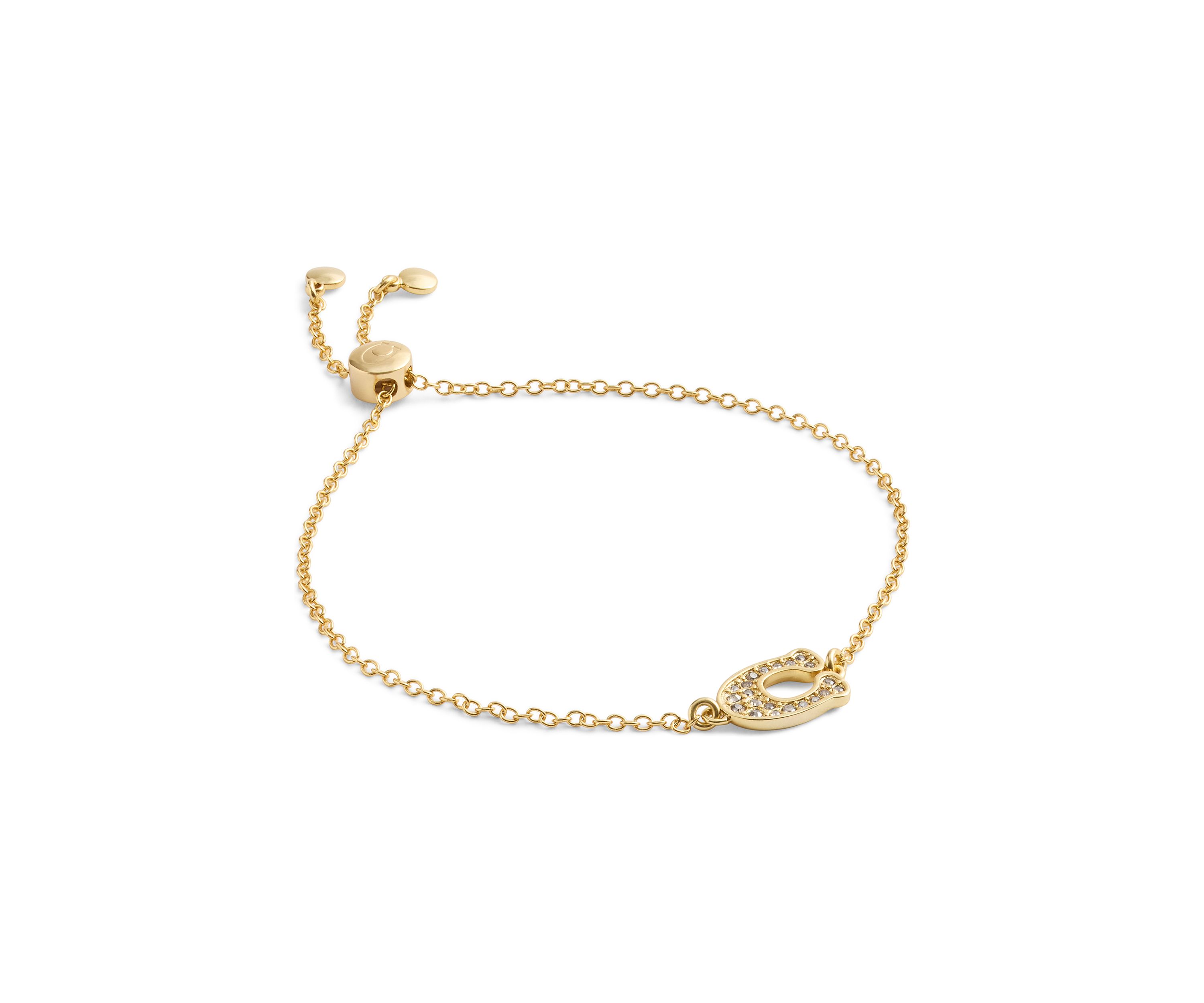 Signature Pavé C Slider Bracelet