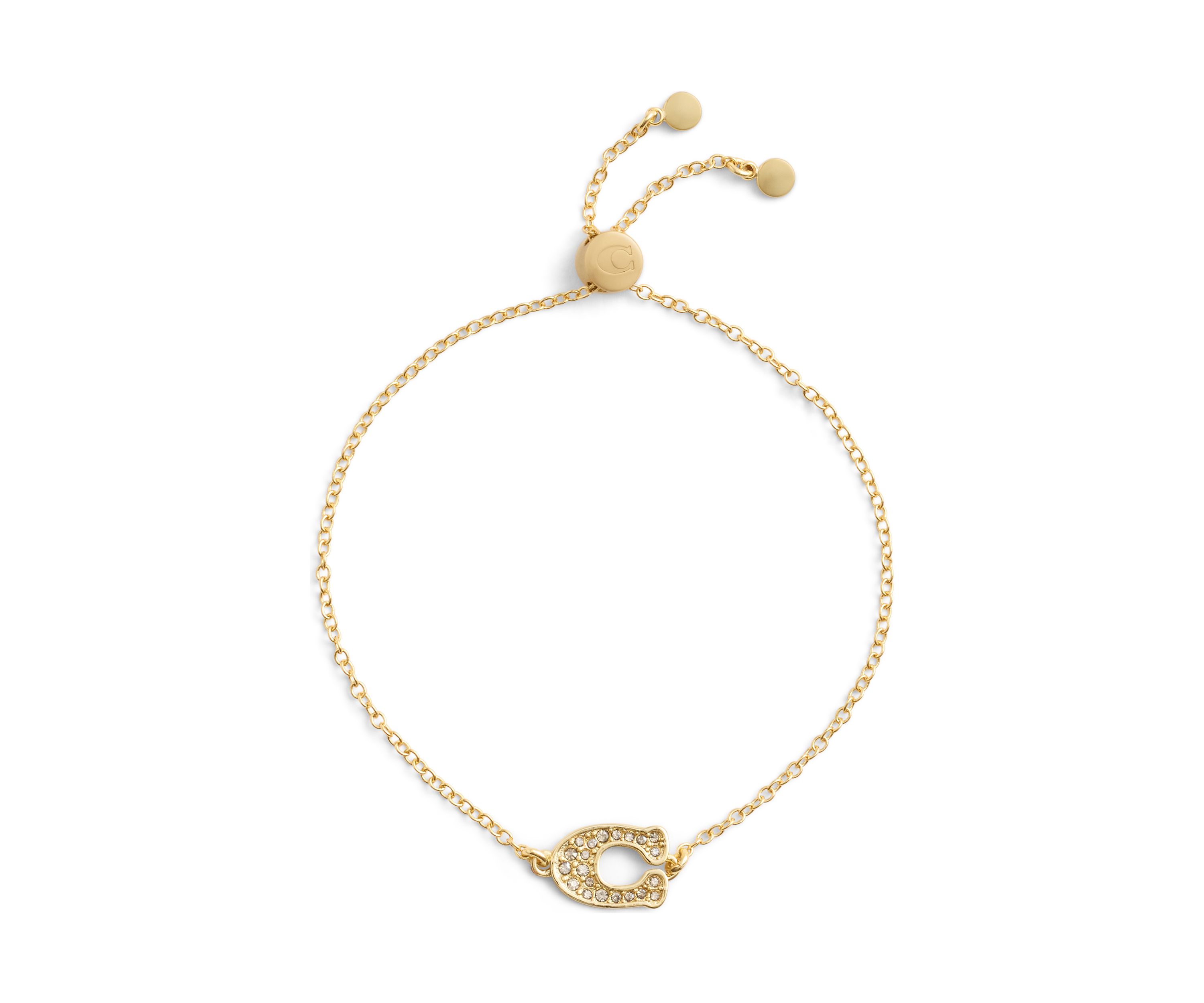 Signature Pavé C Slider Bracelet