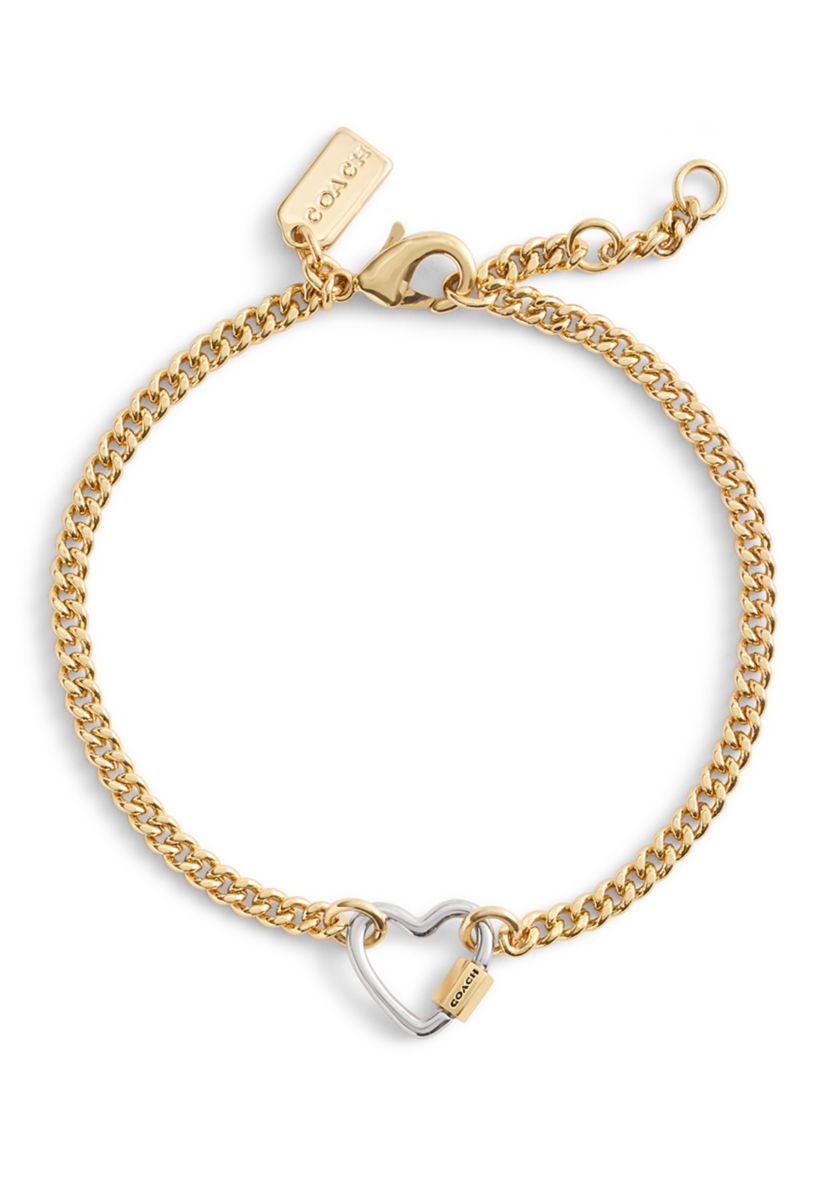 Signature Carabiner Heart Link Bracelet