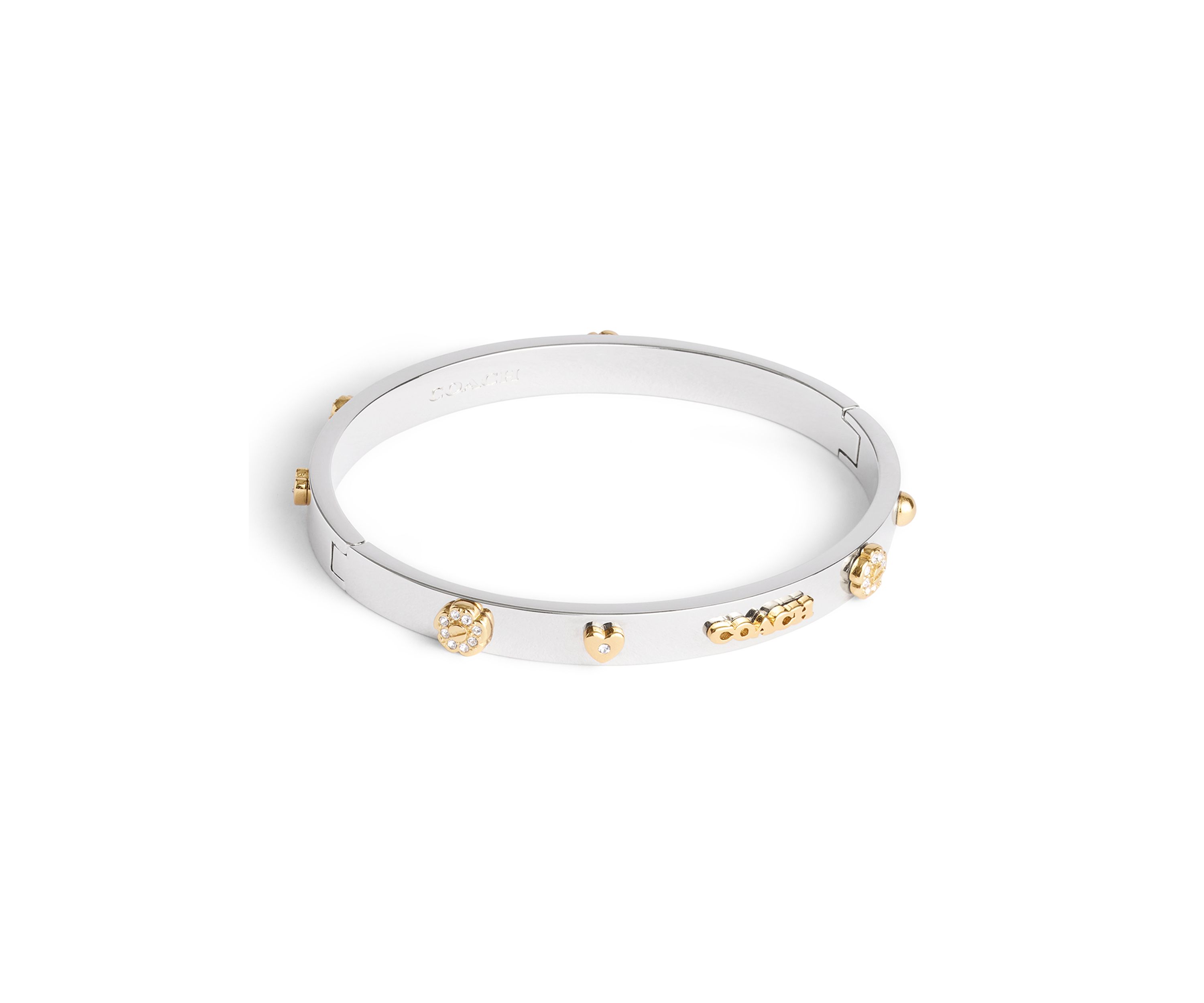 Signature Mixed Motif Bangle Bracelet